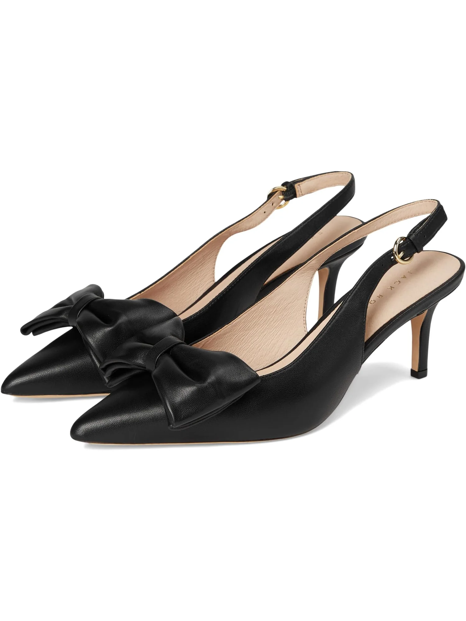 Туфли Jack Rogers Women's Maclean Bow Sling - Nappa — черный