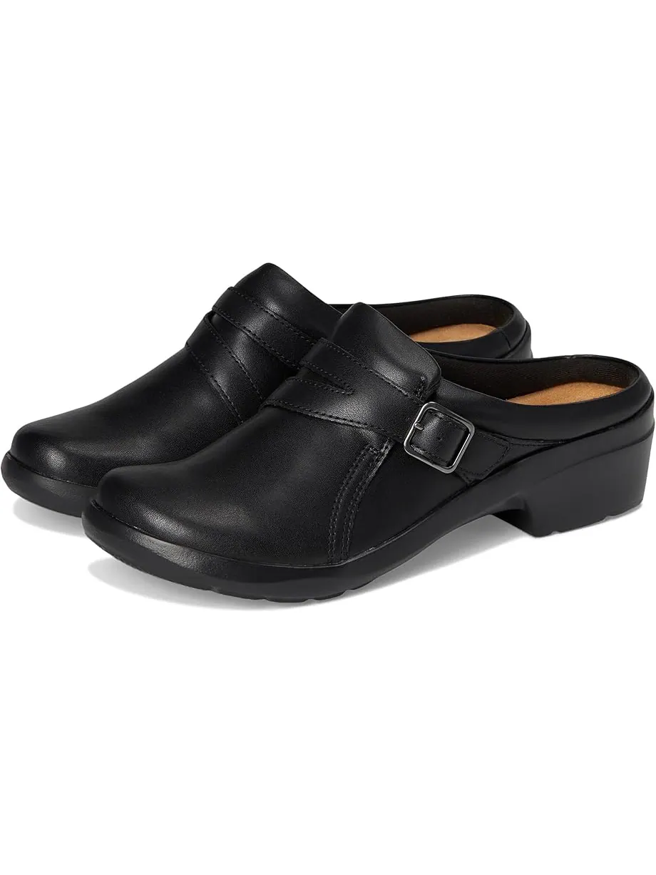 Клоги женские Clarks Angie Braley, натуральная кожа — изображение 1 из 7, черный