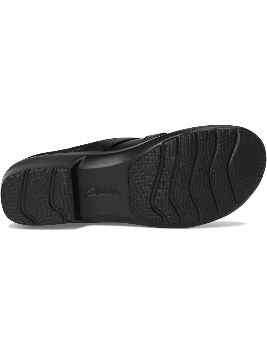 Клоги женские Clarks Angie Braley, натуральная кожа — изображение 3 из 7, черный