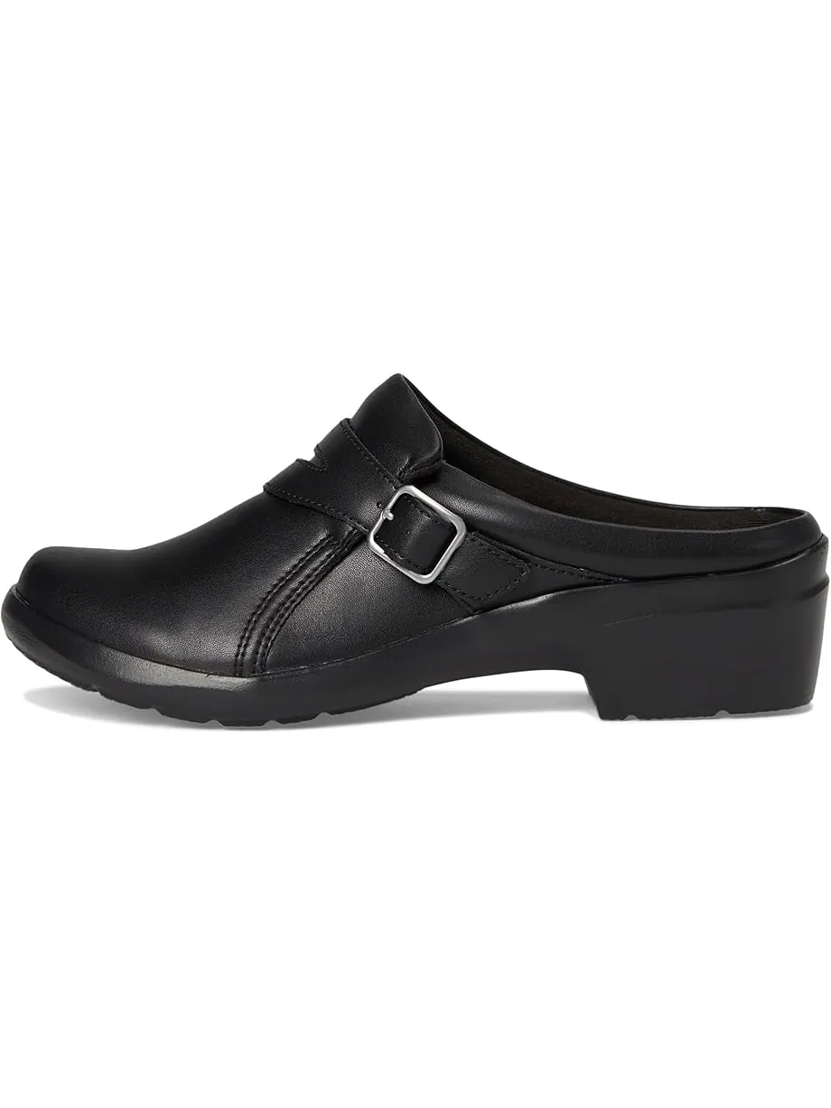 Клоги женские Clarks Angie Braley, натуральная кожа — изображение 4 из 7, черный