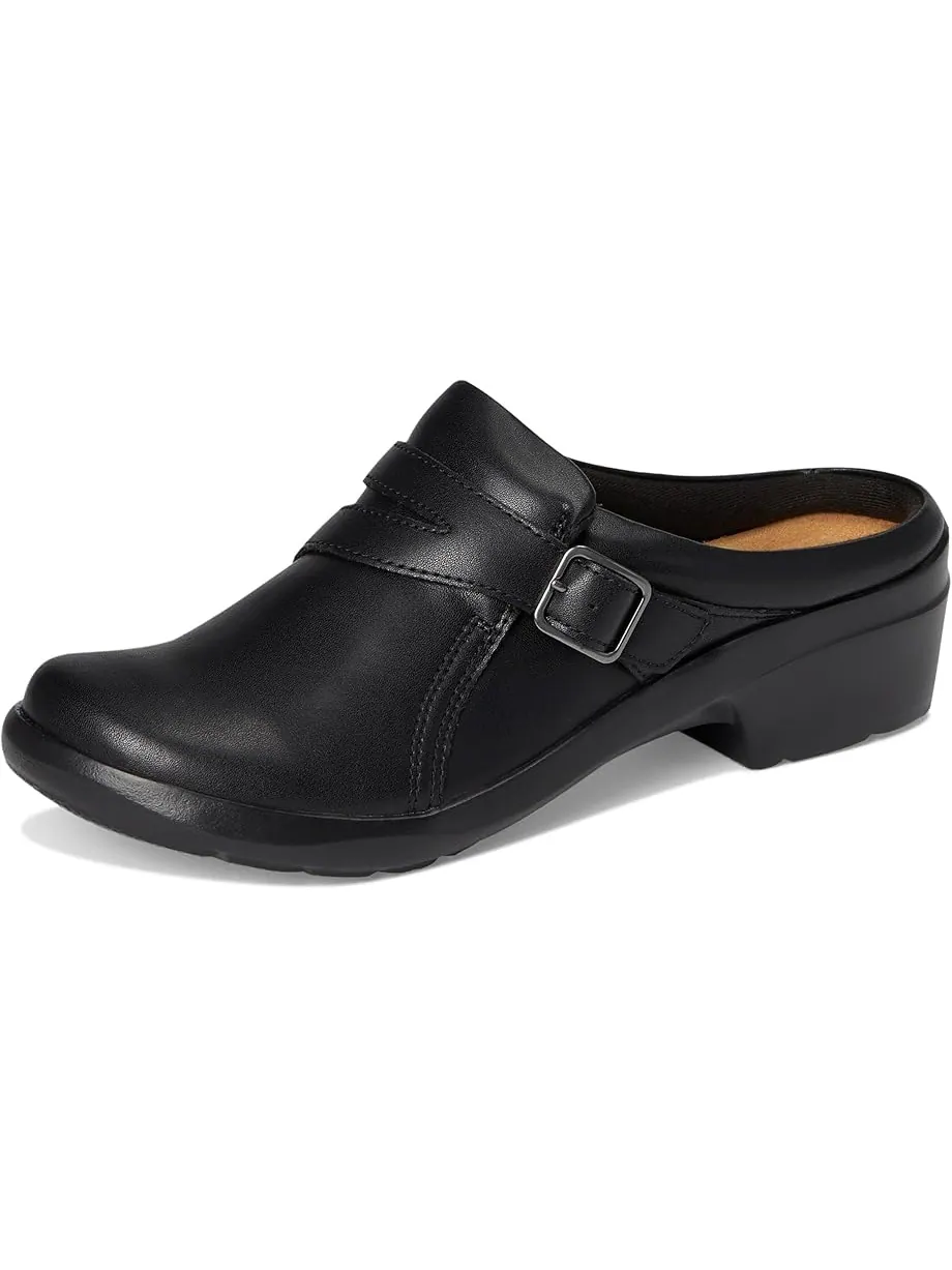 Клоги женские Clarks Angie Braley, натуральная кожа — изображение 7 из 7, черный