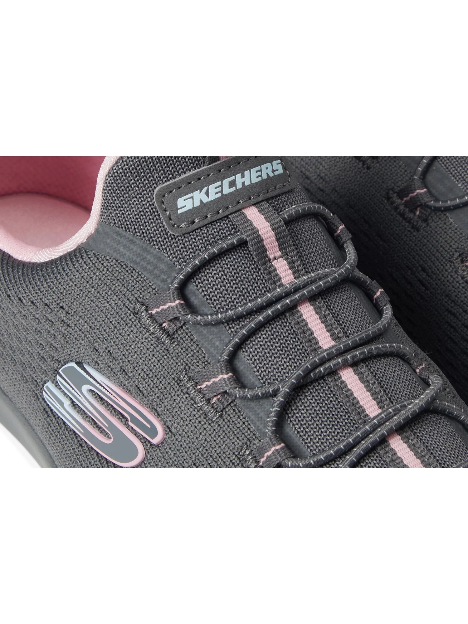 Кроссовки SKECHERS Women's Summits - Radiant Flow — изображение 6 из 7, темно-серый/розовый