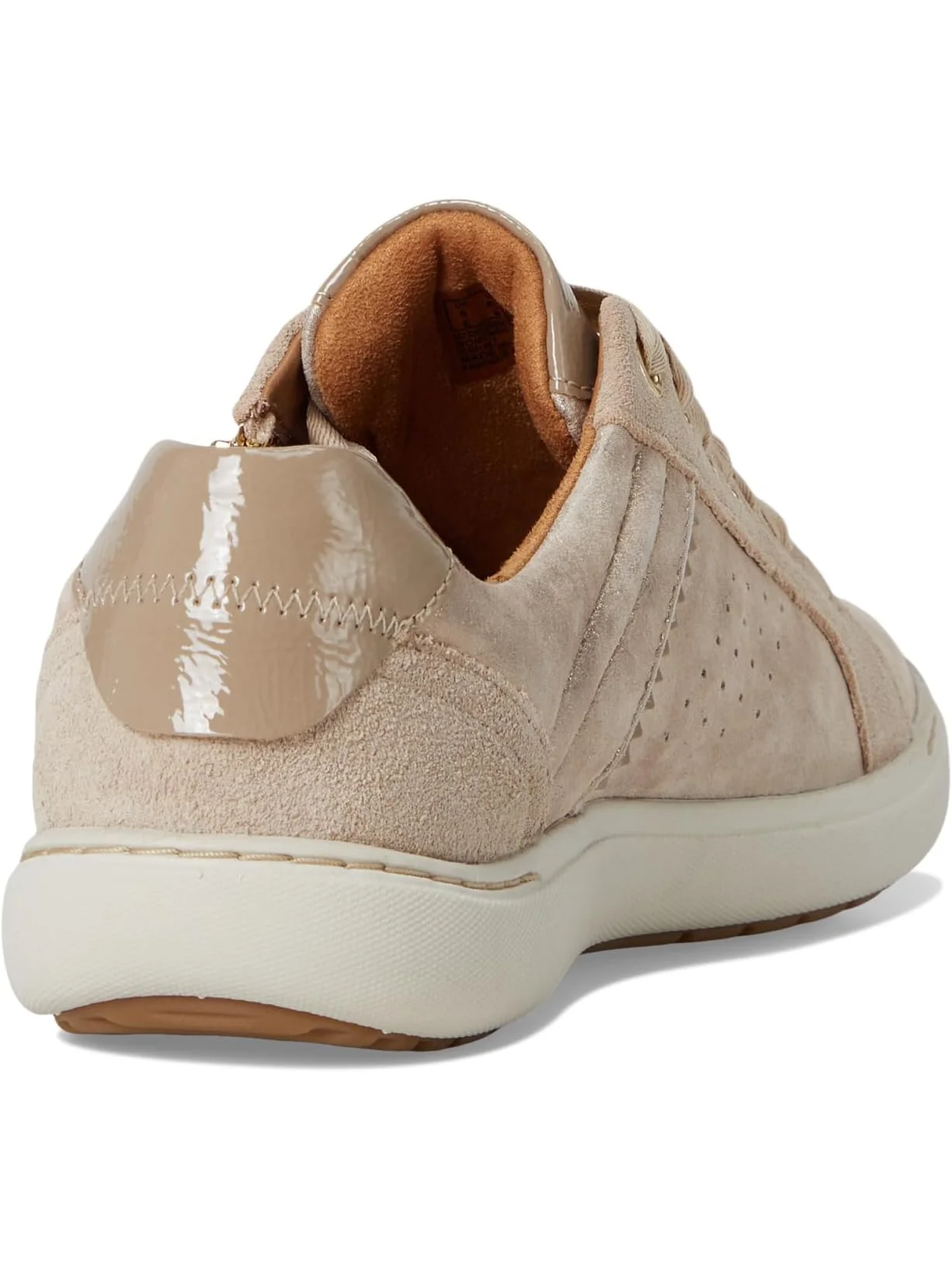 Кроссовки Clarks Women's Nalle Zen, Metallic Leather — изображение 5 из 7, серебристый
