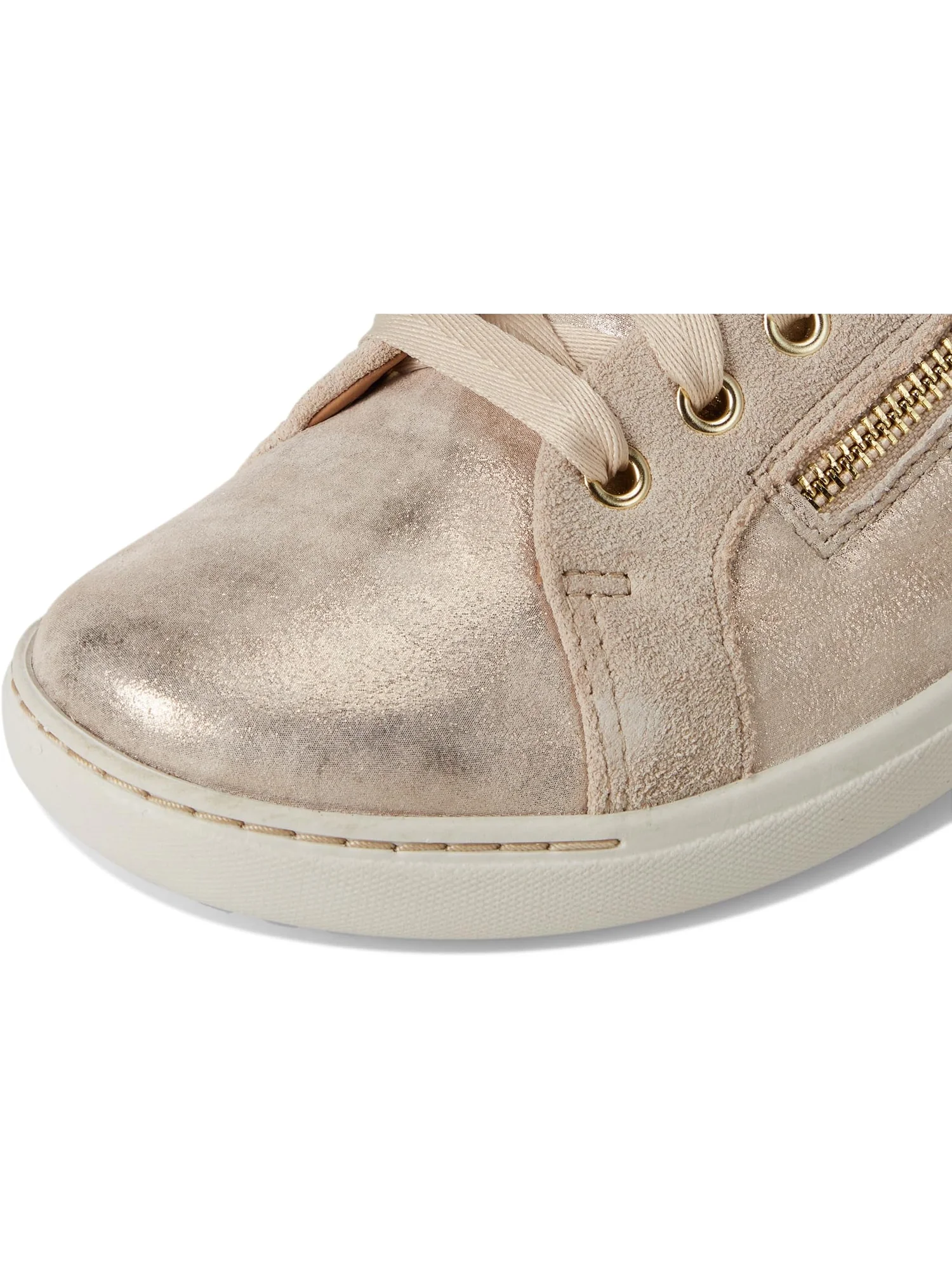 Кроссовки Clarks Women's Nalle Zen, Metallic Leather — изображение 6 из 7, серебристый