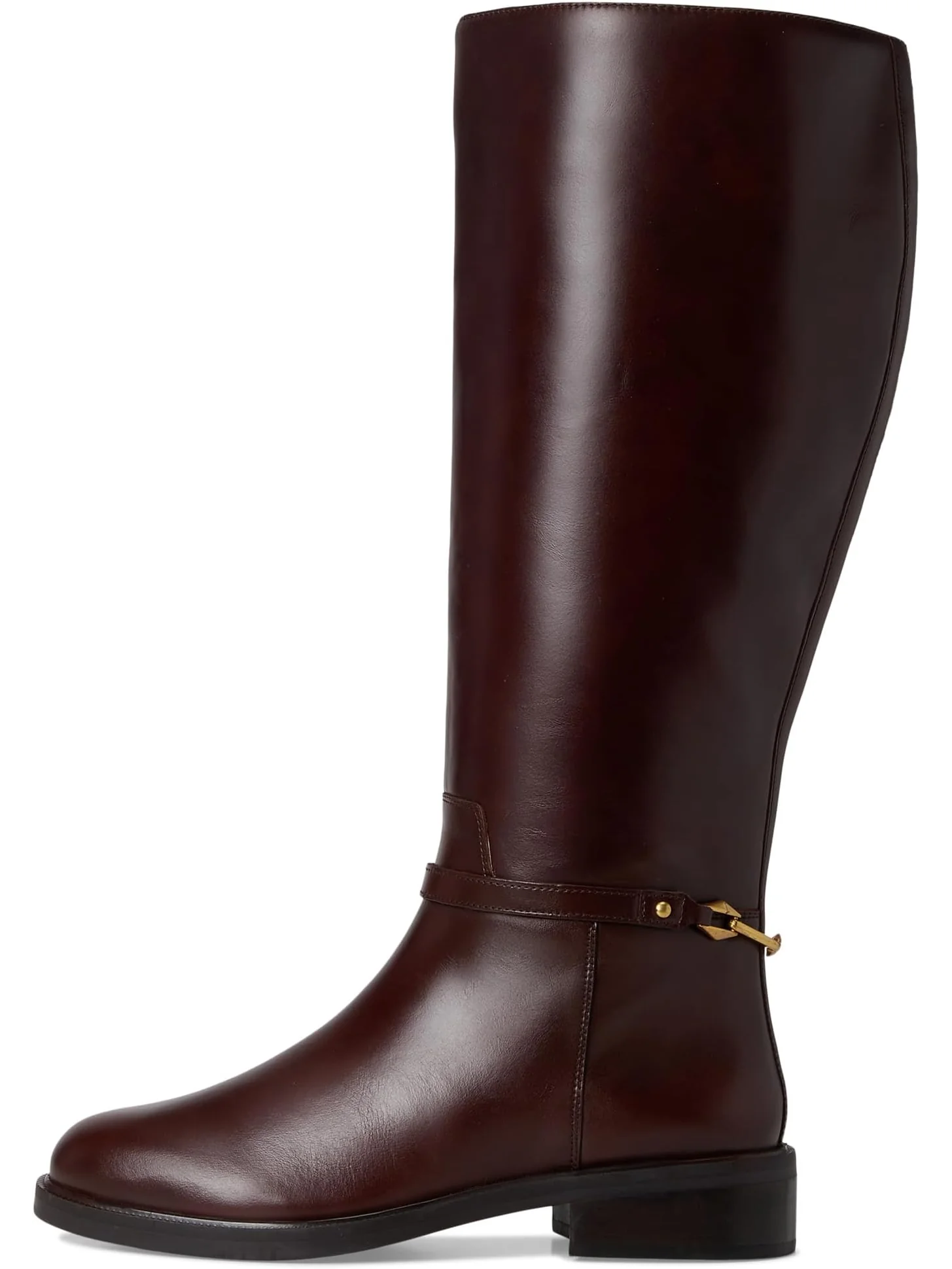 Ботинки Vince Camuto Women's Adria Ankle Link Wide Calf Knee High Riding Boot — изображение 4 из 7, коричневый