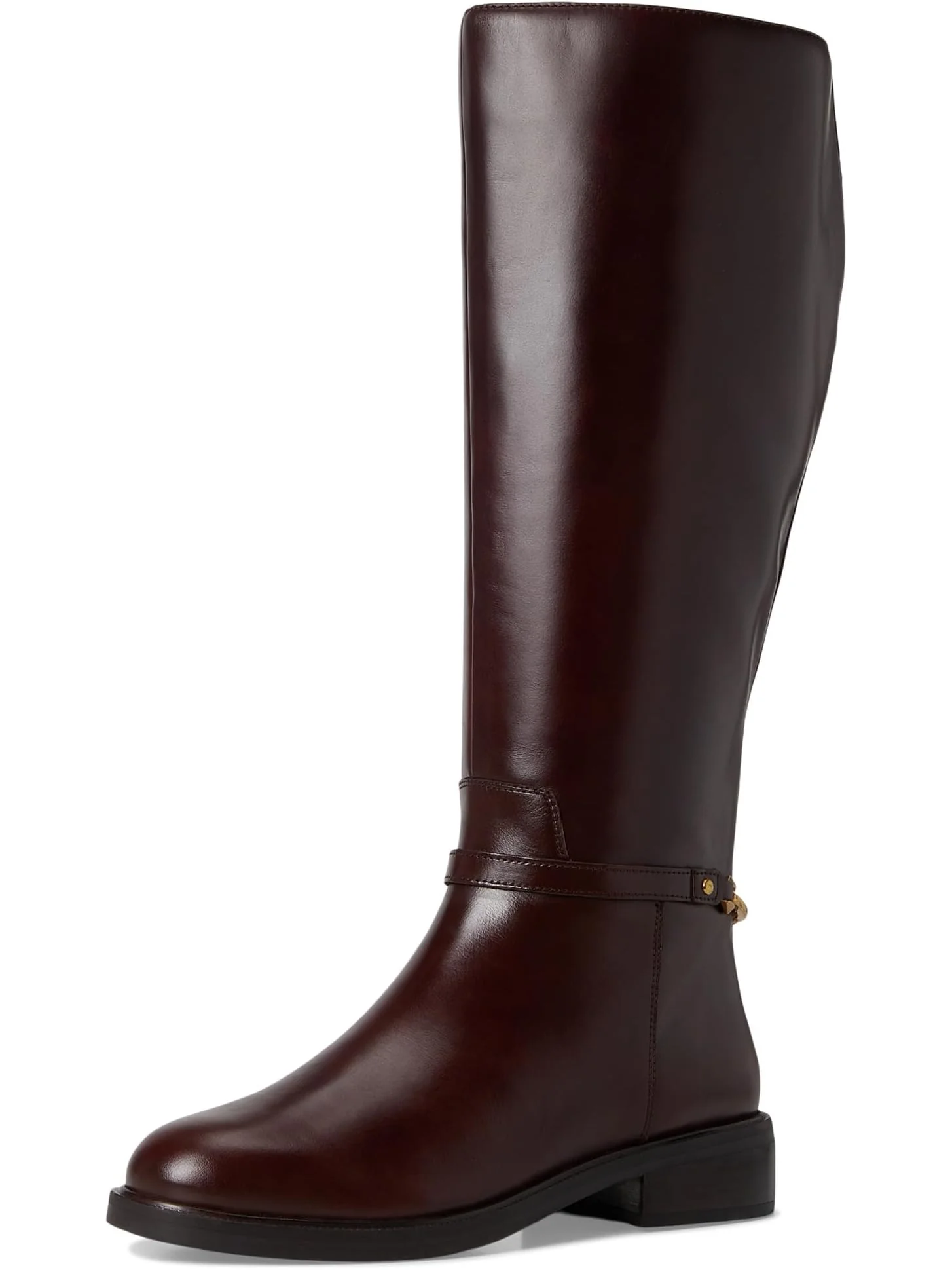 Ботинки Vince Camuto Women's Adria Ankle Link Wide Calf Knee High Riding Boot — изображение 7 из 7, коричневый
