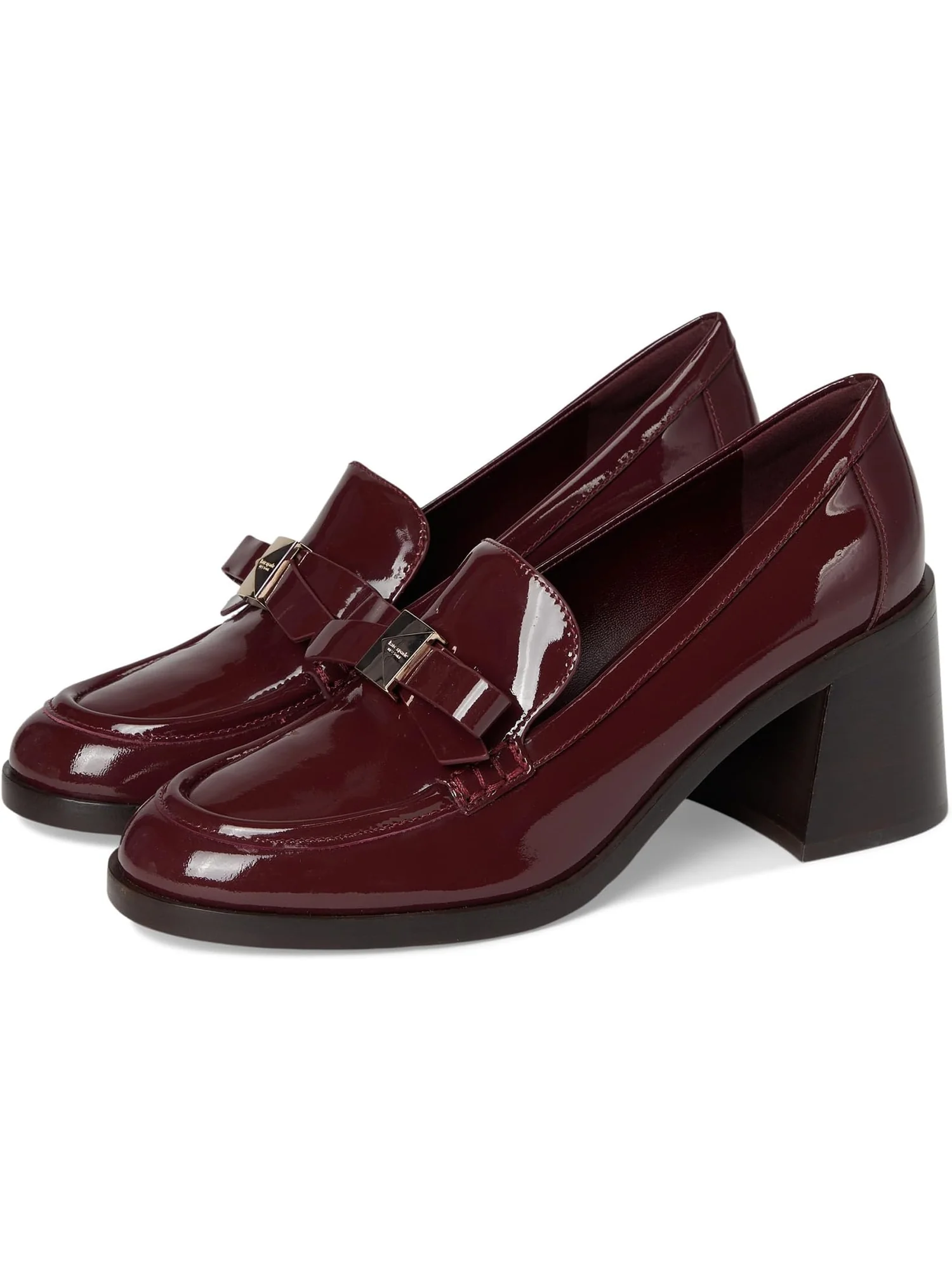 Туфли Kate Spade New York Women's Deco Bow Patent Leather Heeled Loafers