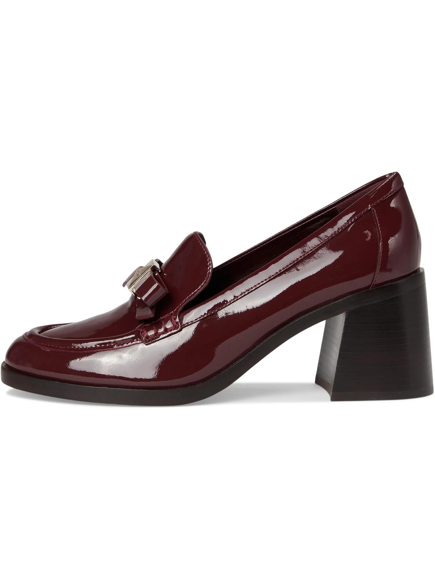 Туфли Kate Spade New York Women's Deco Bow Patent Leather Heeled Loafers — изображение 4 из 7, фиолетовый