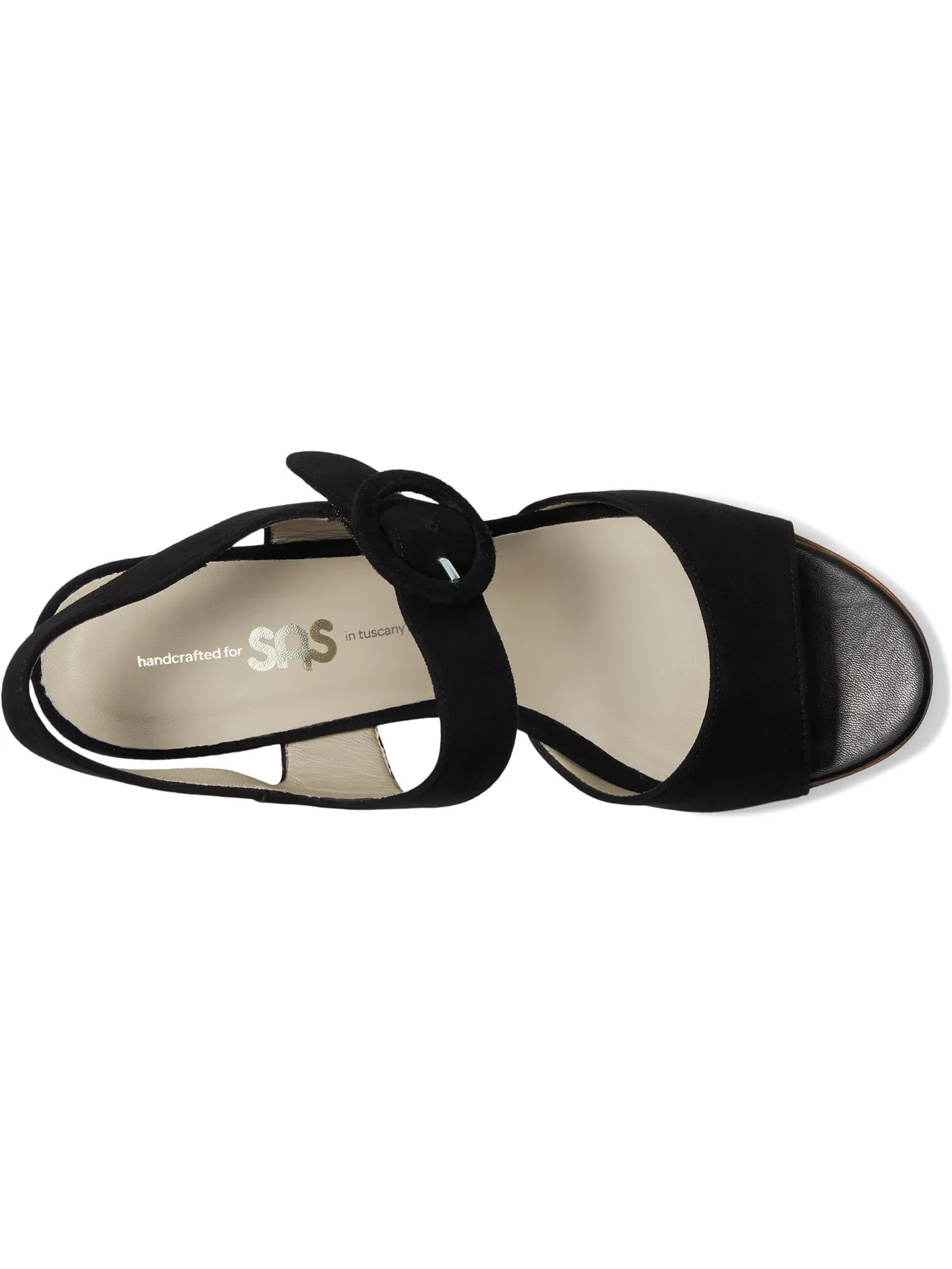 Туфли SAS Women's Carine Quarter Strap Wedge Sandals — изображение 2 из 7, черный
