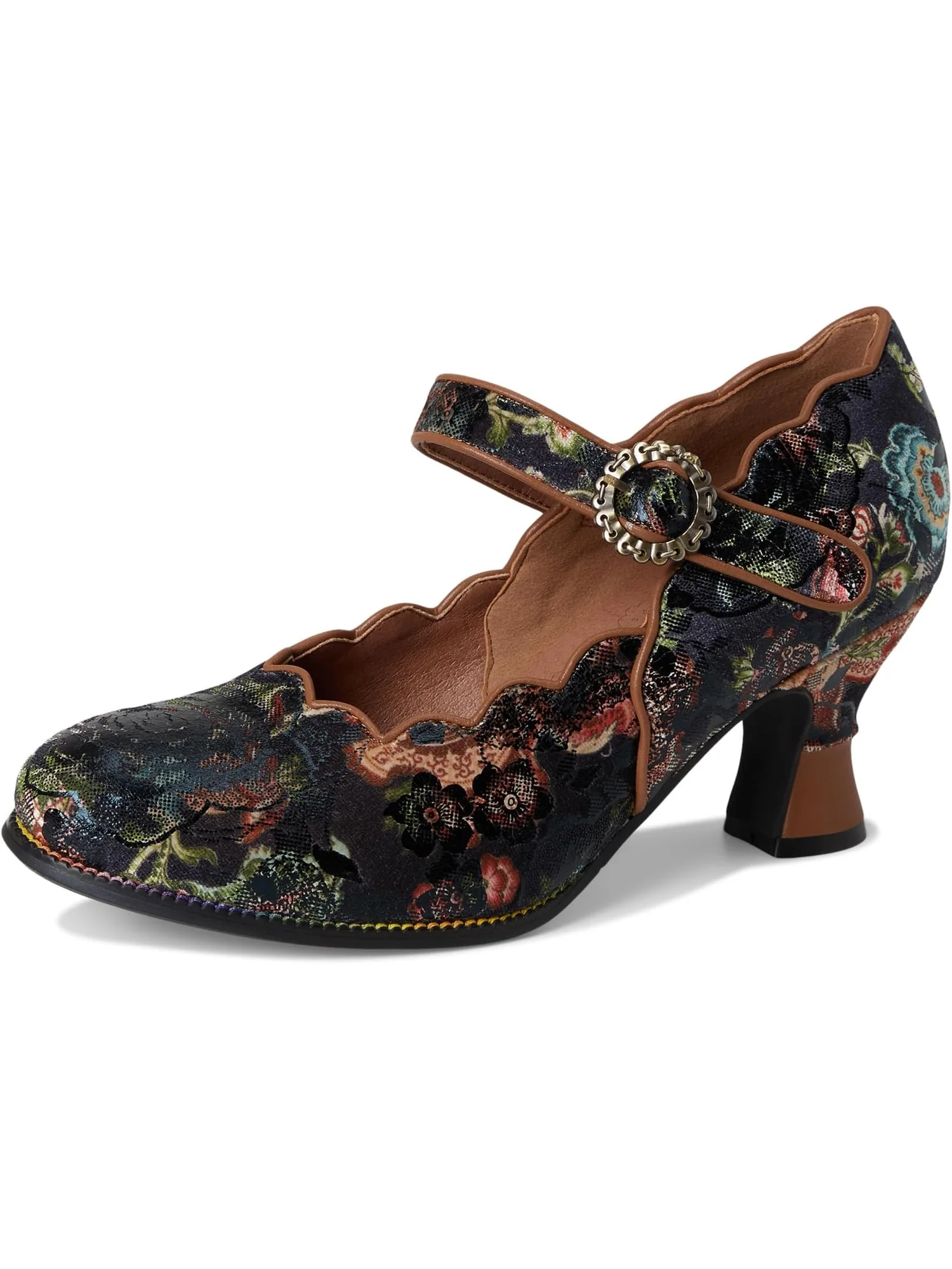Туфли L'Artiste by Spring Step Women's Adodora-prit — изображение 7 из 7, бежевый мульти