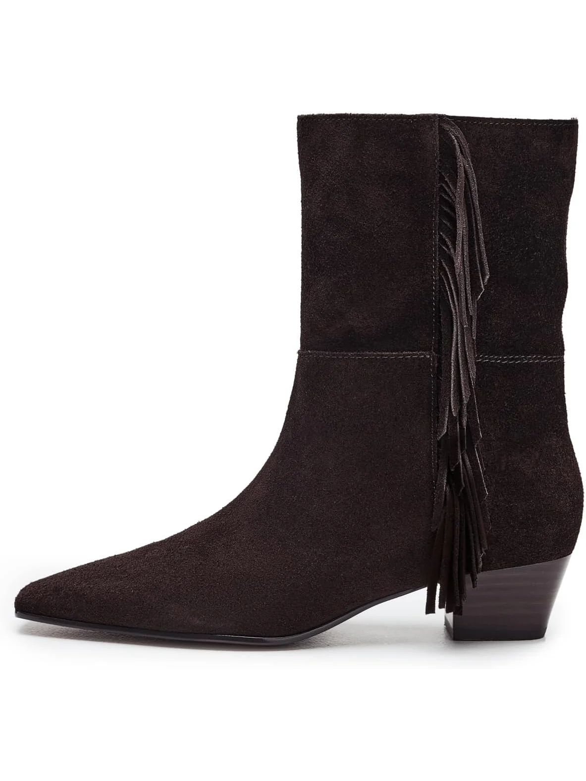 Ботинки Madewell Women's Lia Fringe Boots - Suede — изображение 4 из 7, карабовый