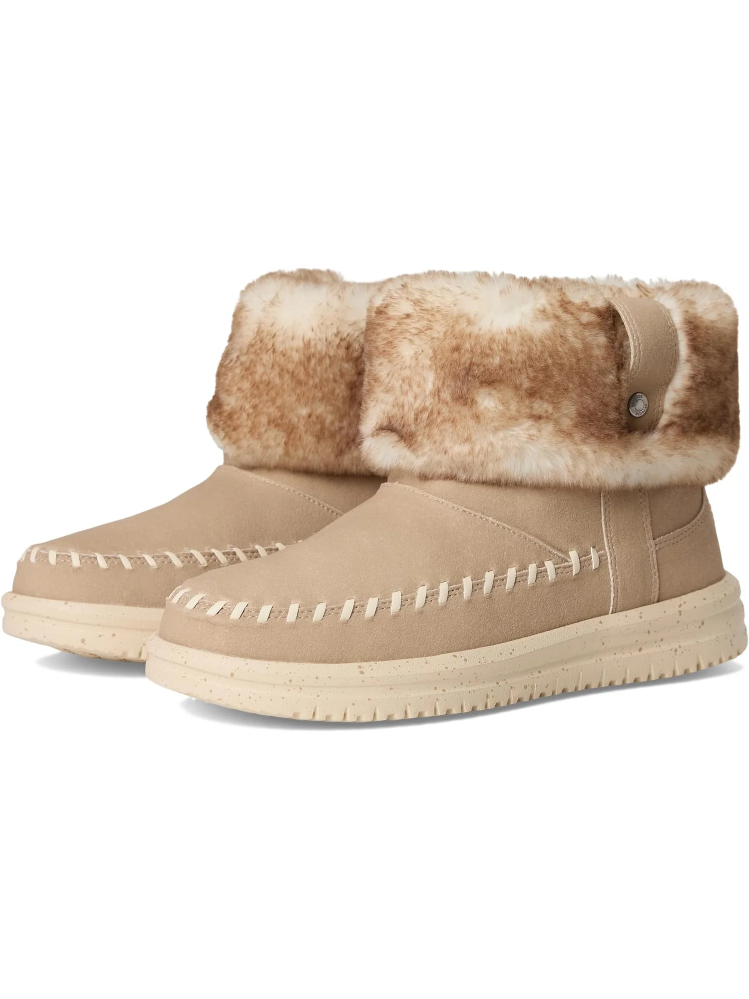 Ботинки Hey Dude Women's Camden Cuff Classic Cozy — изображение 1 из 7, пудровый розовый