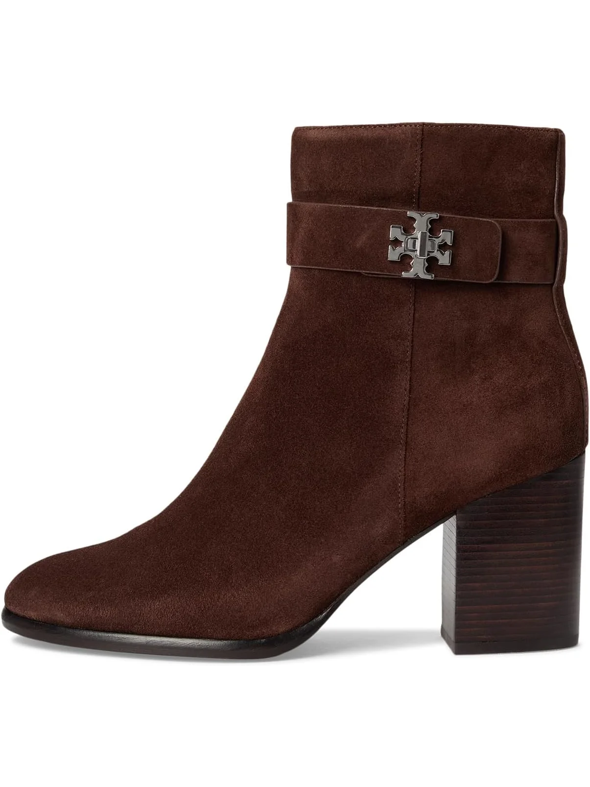 Ботинки Tory Burch Women's Turnlock Heeled Ankle Boot 80mm — изображение 4 из 7, коричневый