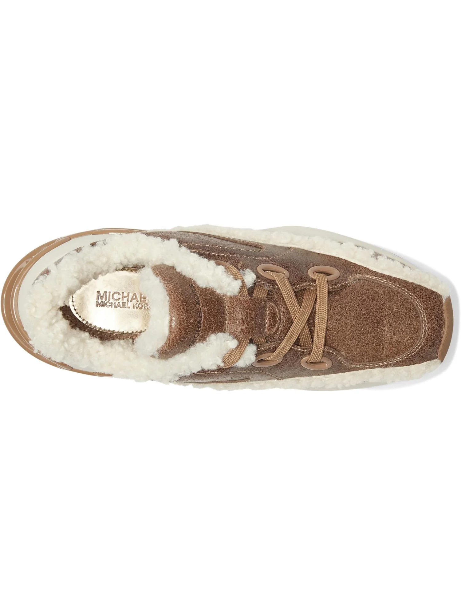 Кроссовки MICHAEL Michael Kors Women's Toni Trainer — изображение 2 из 7, бежевый