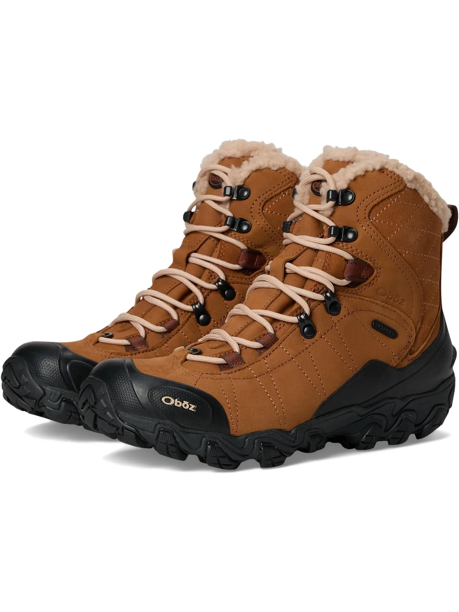 Ботинки Oboz Women's Bridger 7" Insulated B-Dry — изображение 1 из 7, бежевый