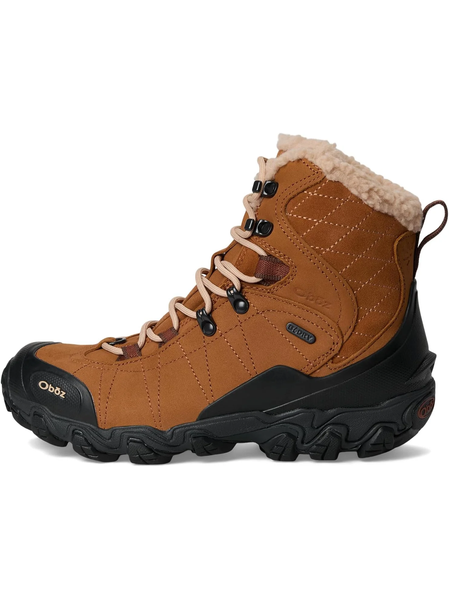 Ботинки Oboz Women's Bridger 7" Insulated B-Dry — изображение 4 из 7, бежевый