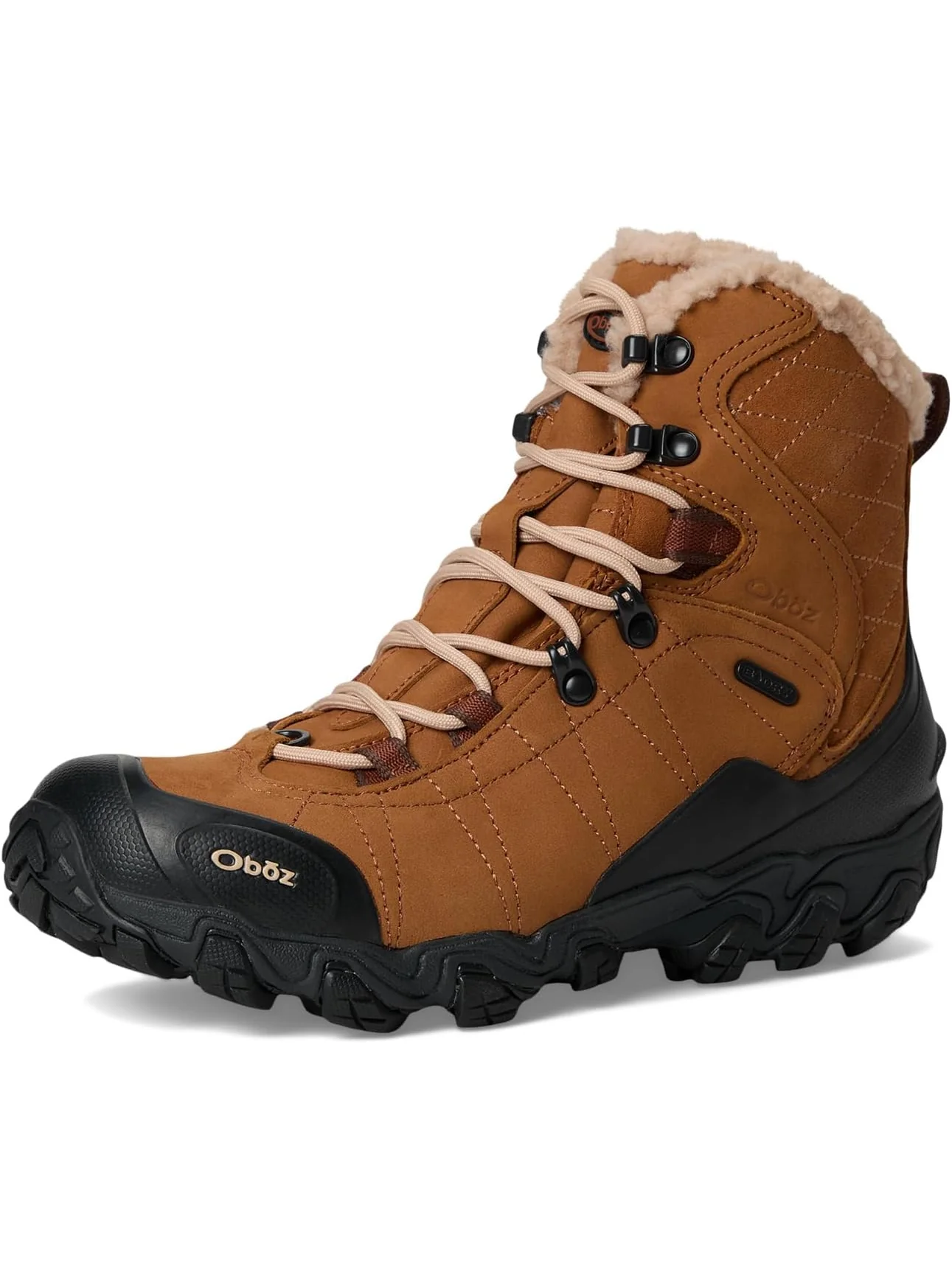 Ботинки Oboz Women's Bridger 7" Insulated B-Dry — изображение 7 из 7, бежевый
