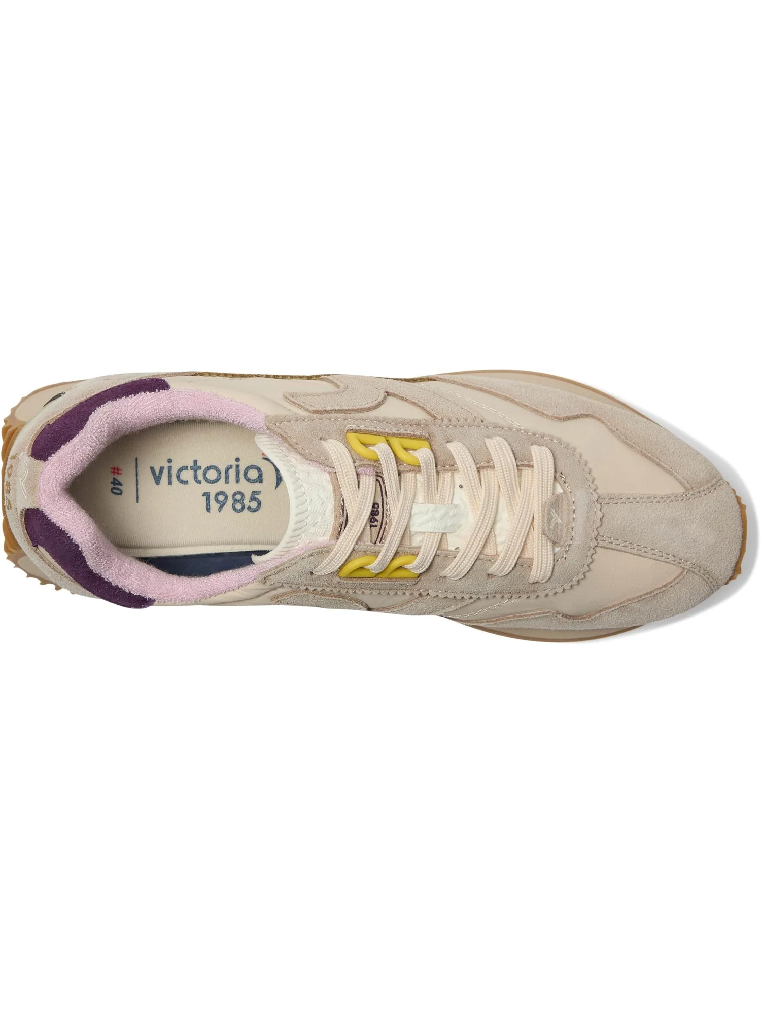Кроссовки victoria Women's Roots Washed Leather — изображение 2 из 7, бежевый