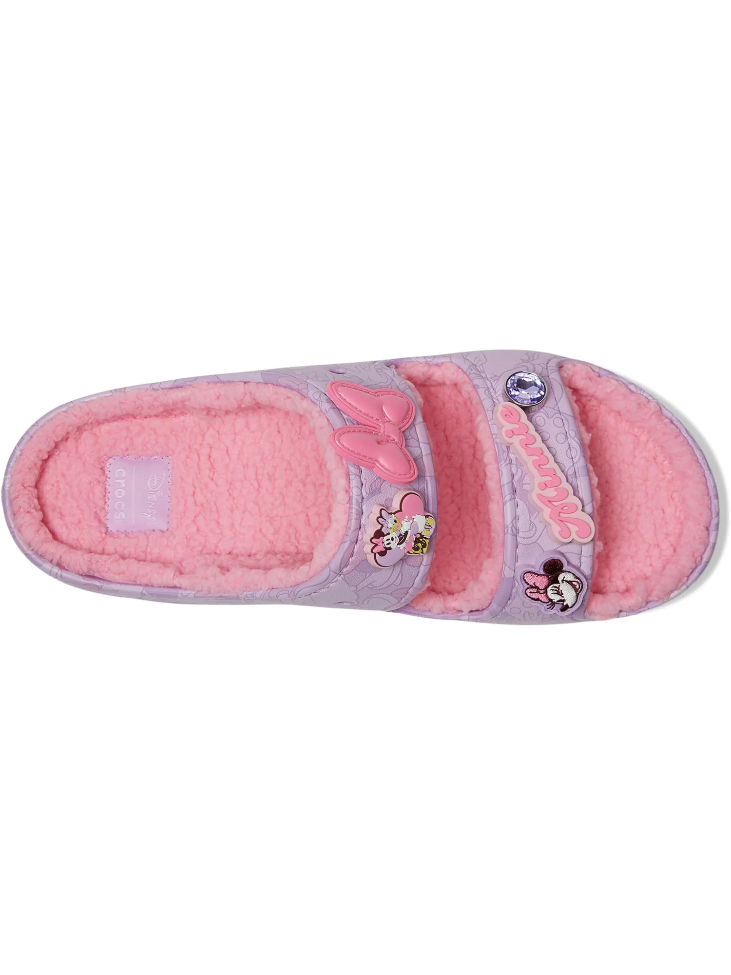 Тапочки Crocs Unisex Disney Minnie Mouse & Daisy Cozzzy Sandals, Minnie/Daisy — изображение 2 из 7, минни маргаритка