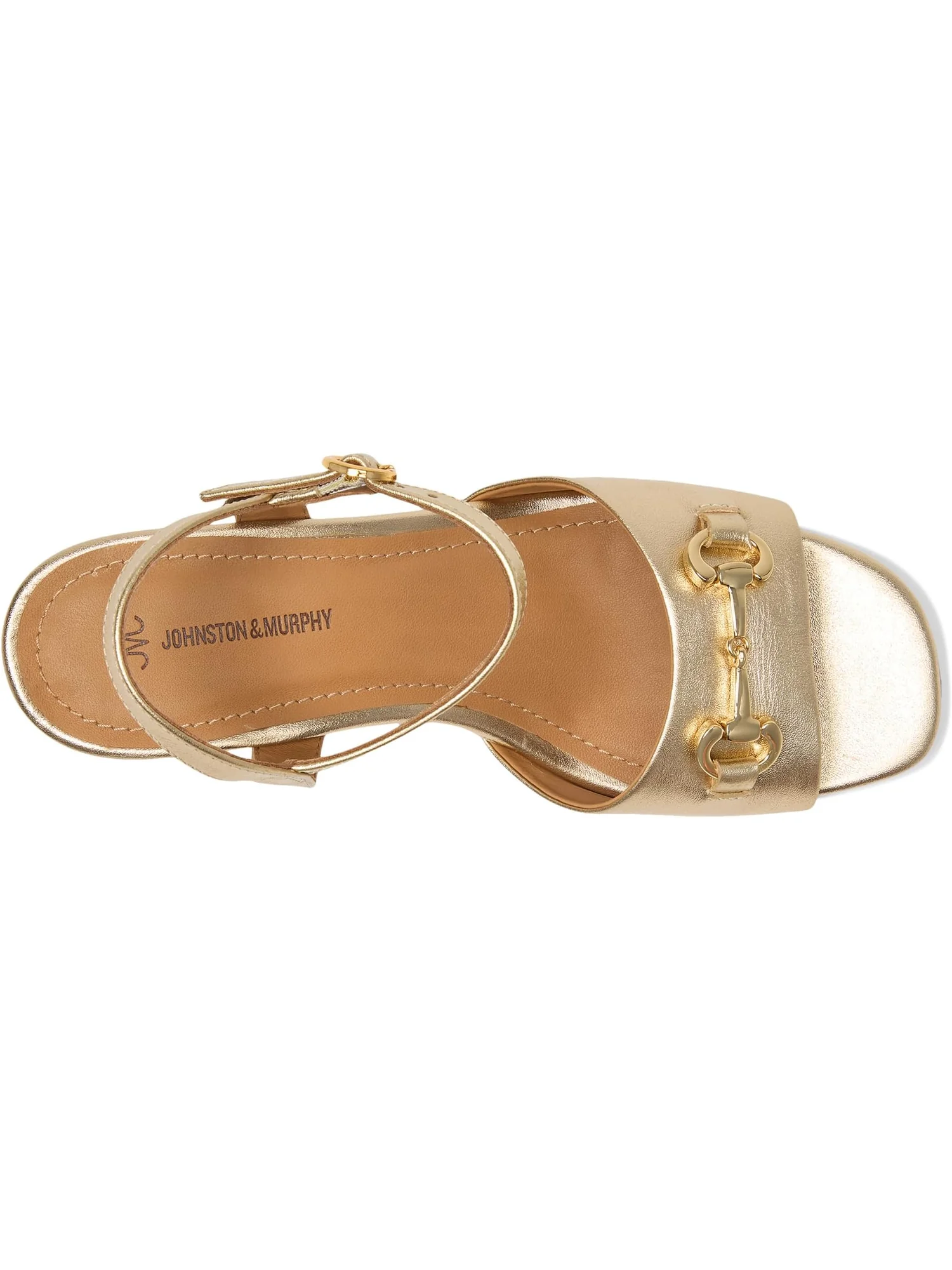 Туфли Johnston & Murphy Women's Edith Bit Sandals — изображение 2 из 7, золотистый металлик