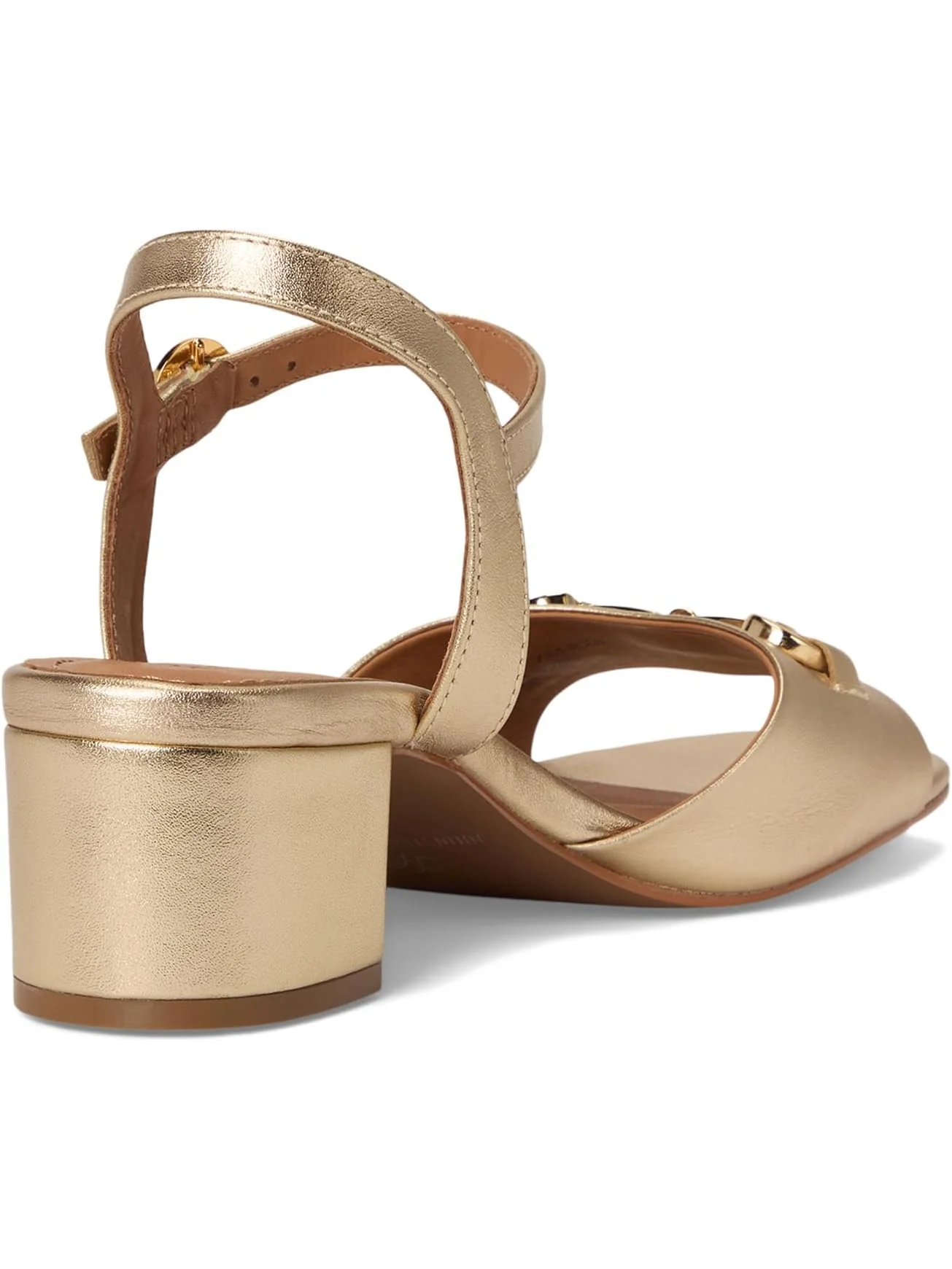 Туфли Johnston & Murphy Women's Edith Bit Sandals — изображение 5 из 7, золотистый металлик