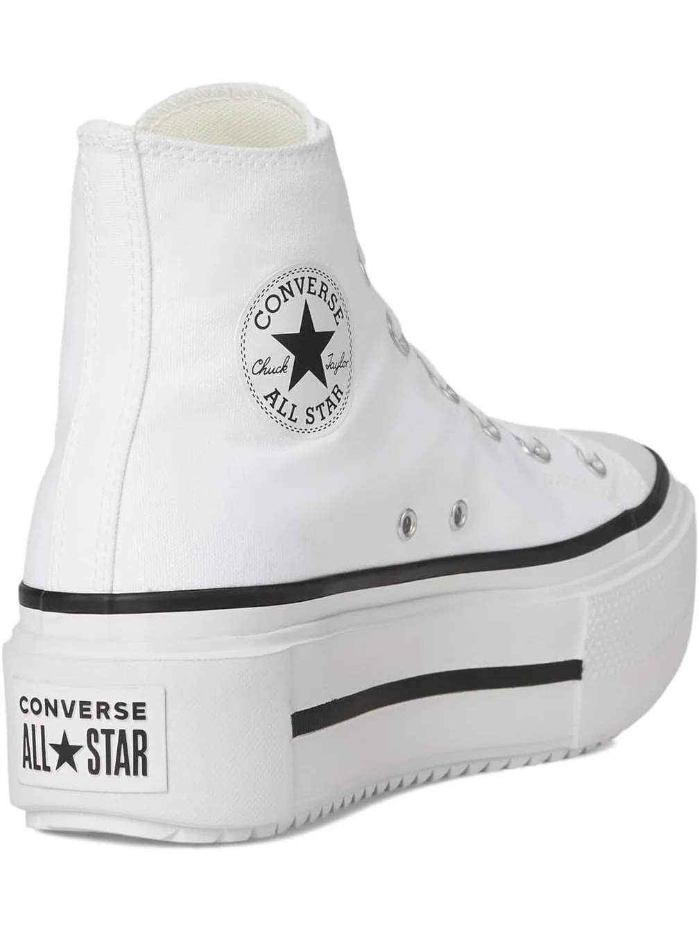 Кроссовки Converse Unisex Chuck Taylor All Star Lift Double Stack — изображение 5 из 7, белый/черный/белый