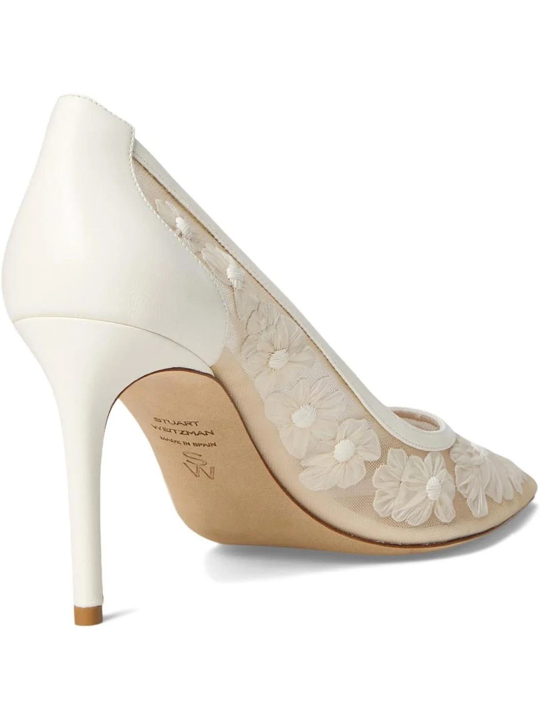Туфли Stuart Weitzman Women's Stuart Power 85 — изображение 5 из 7, бежевый