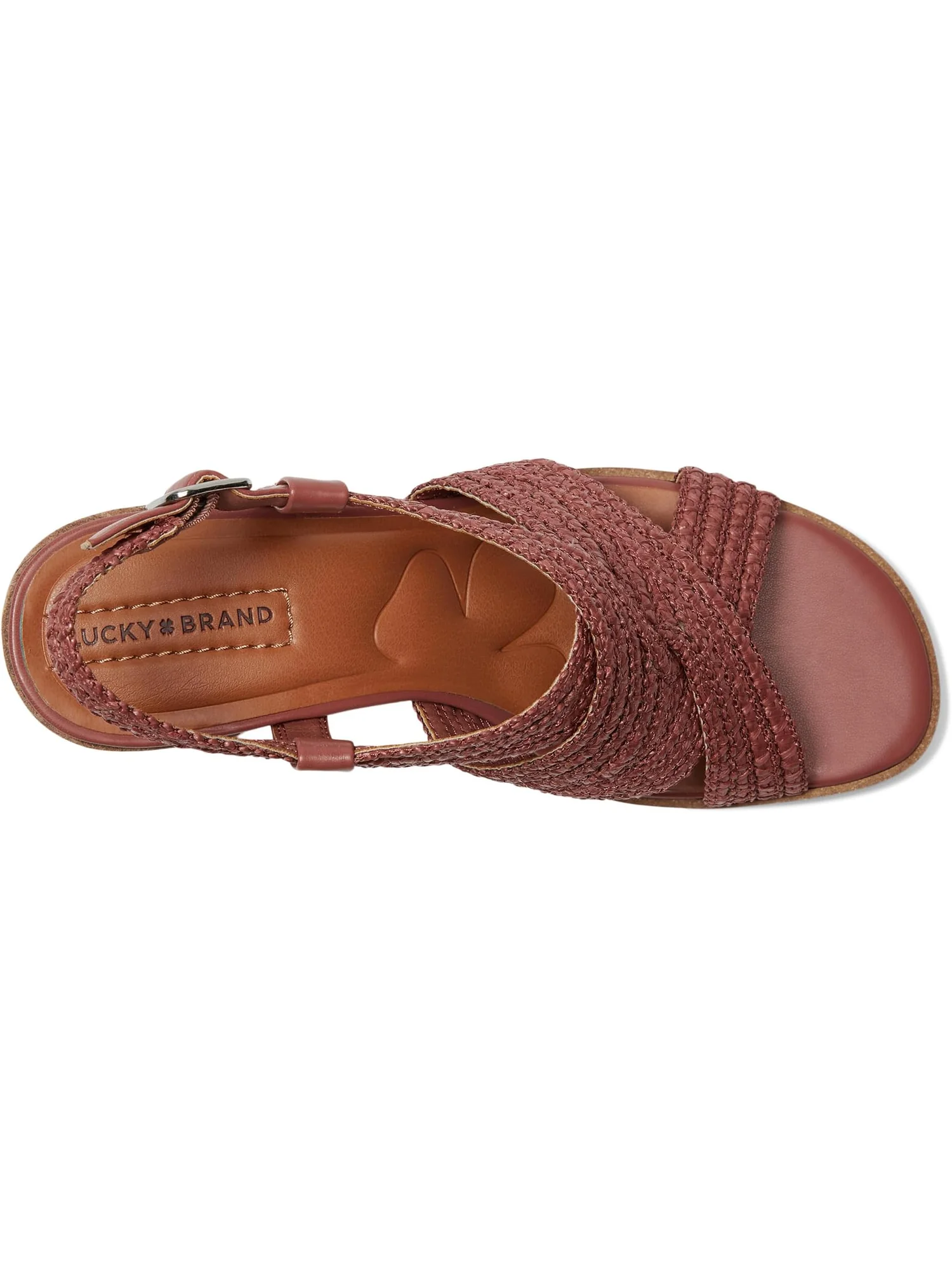 Туфли Lucky Brand Women's Sasina Cut Out Heeled Sandals — изображение 2 из 7, розовый