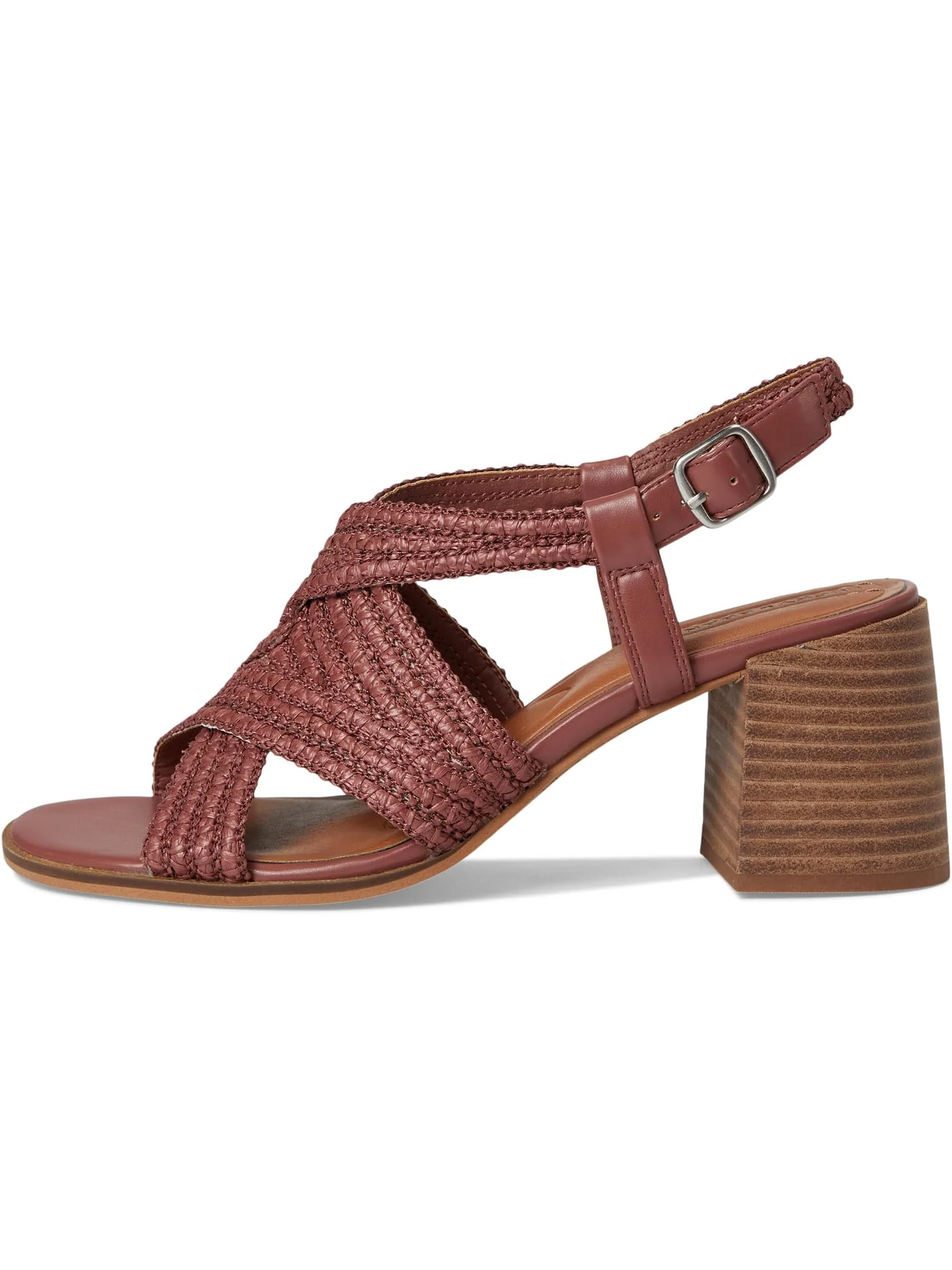 Туфли Lucky Brand Women's Sasina Cut Out Heeled Sandals — изображение 4 из 7, розовый