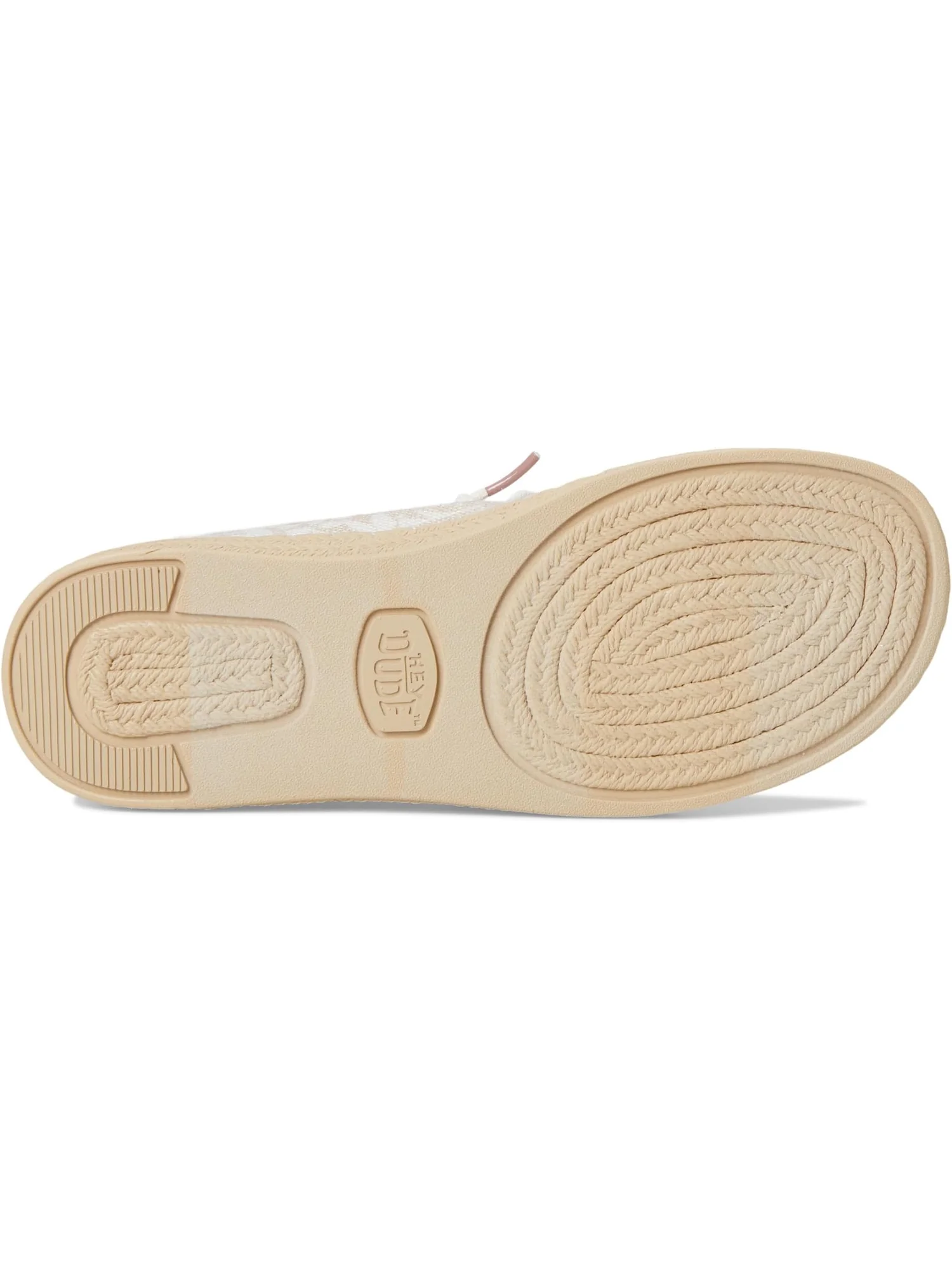 Лоферы Hey Dude Women's Wendy Espadrille Retro Palm — изображение 3 из 7, бледный розовый/белый