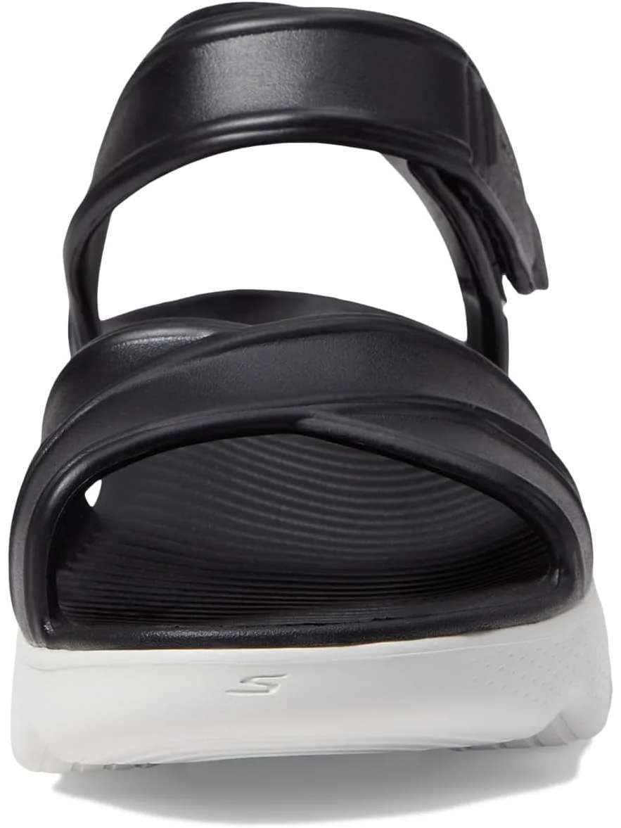 Сандалии SKECHERS Women's Foamies Massage Fit - Heartfelt — изображение 2 из 5, черный/белый