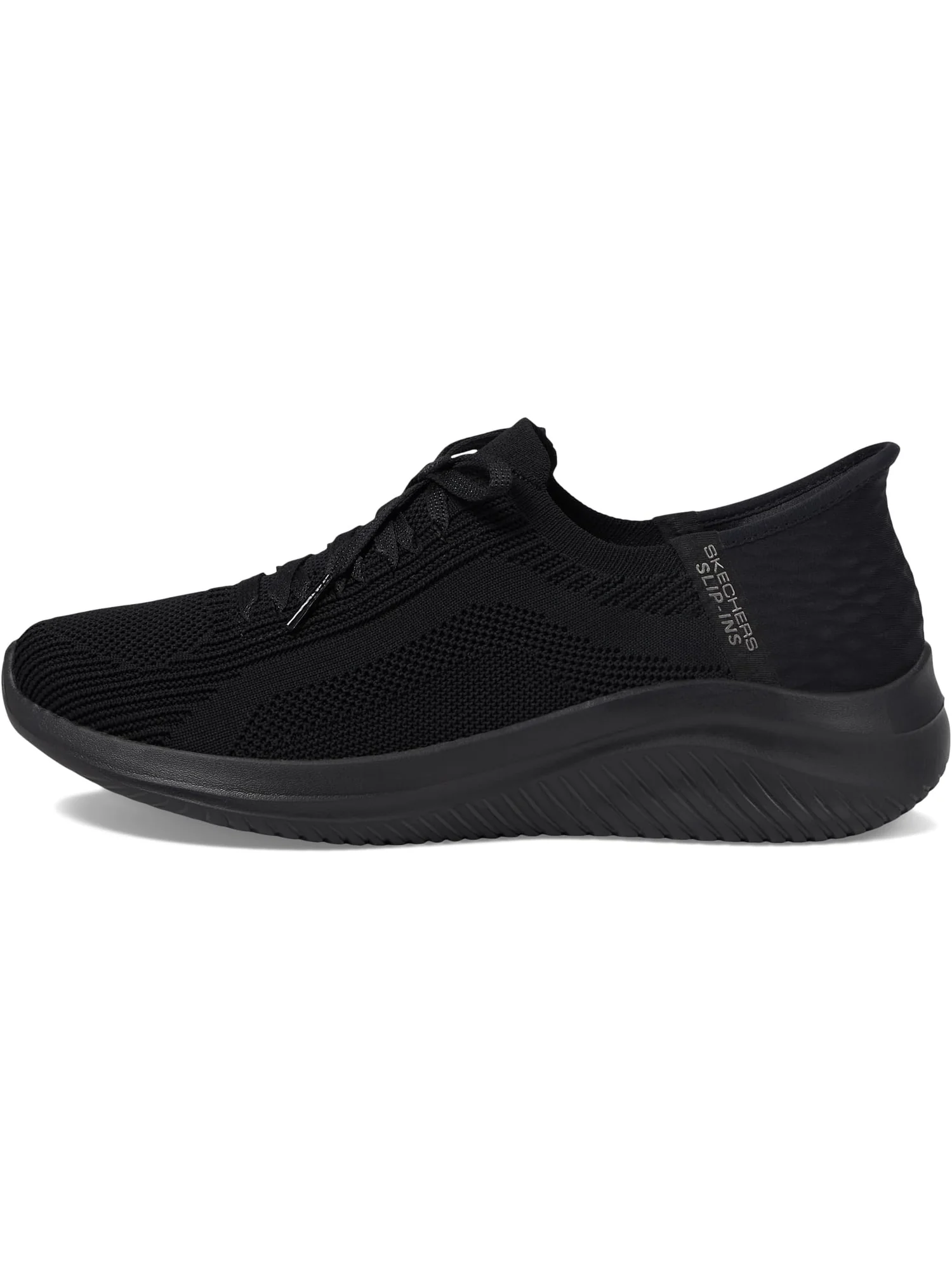 Кроссовки SKECHERS Women's Ultra Flex 3.0 - Brilliant Hands Free Slip-Ins — изображение 4 из 6, черный/черный