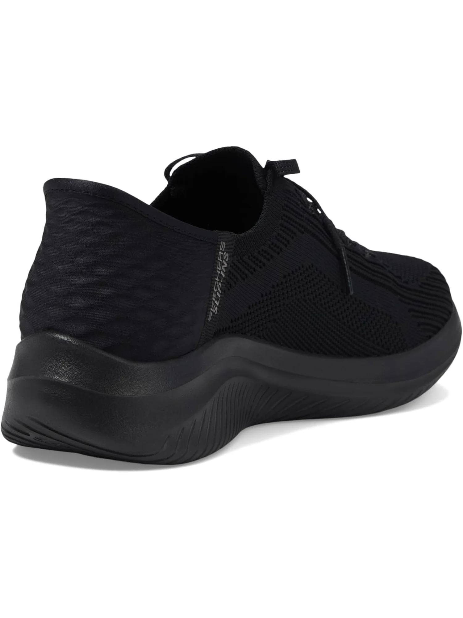 Кроссовки SKECHERS Women's Ultra Flex 3.0 - Brilliant Hands Free Slip-Ins — изображение 5 из 6, черный/черный