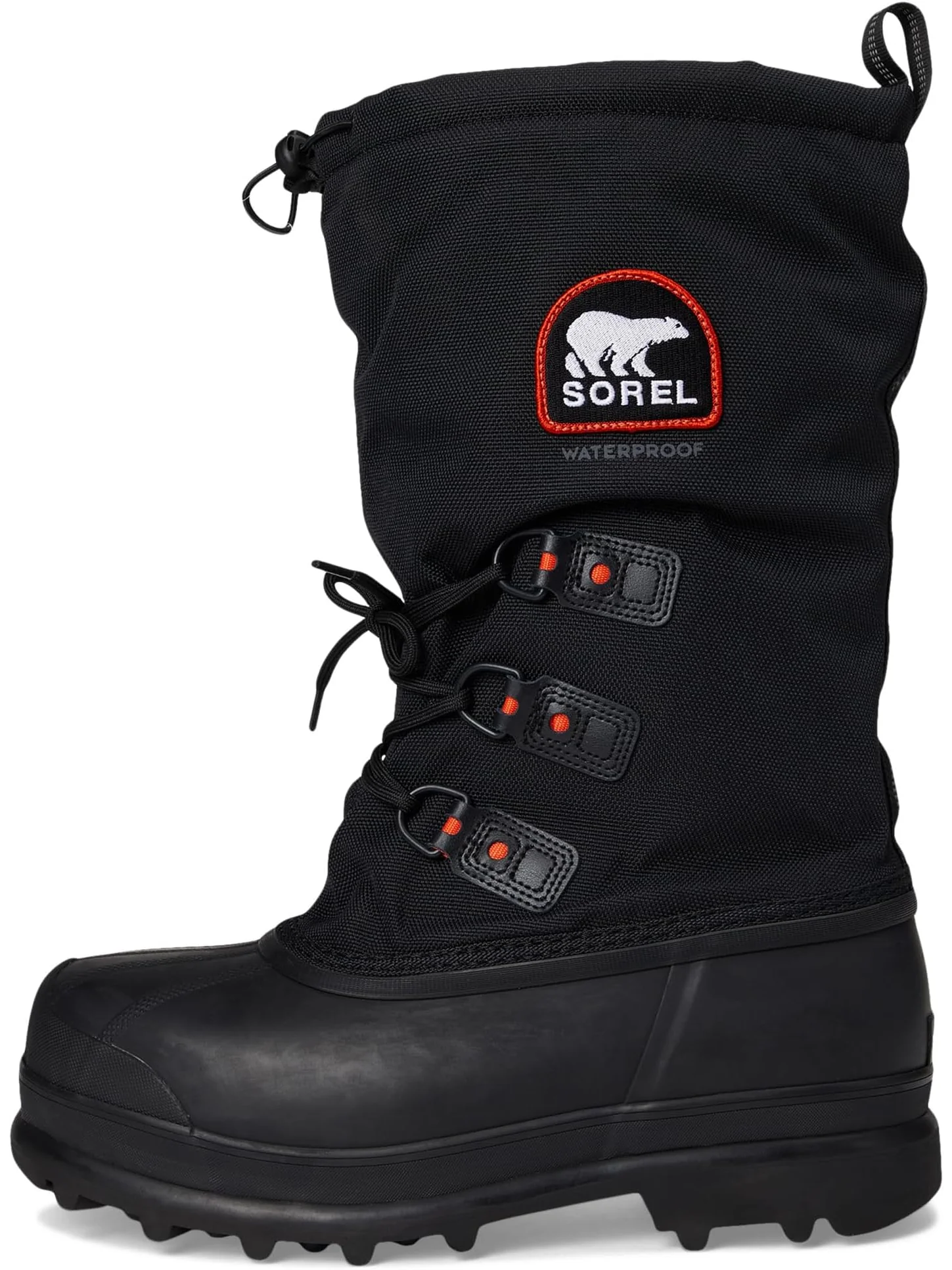 Ботинки SOREL Men's Glacier Xt — изображение 4 из 7, черный/красный