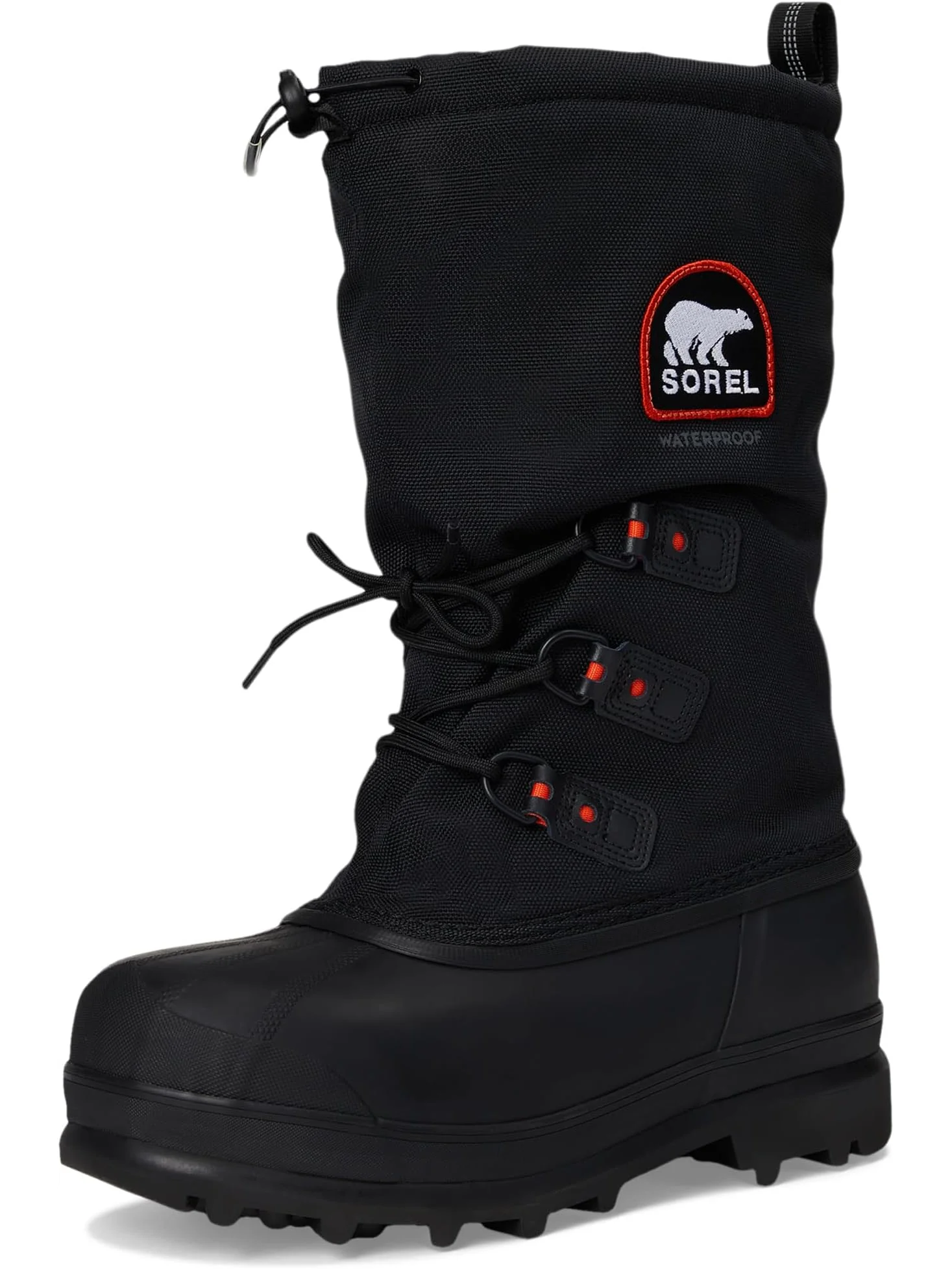 Ботинки SOREL Men's Glacier Xt — изображение 7 из 7, черный/красный