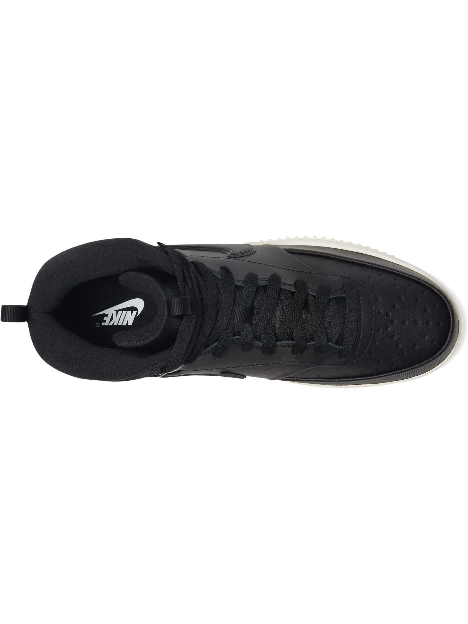 Кроссовки Nike Men's Court Vision Mid — изображение 2 из 7, черный/черный