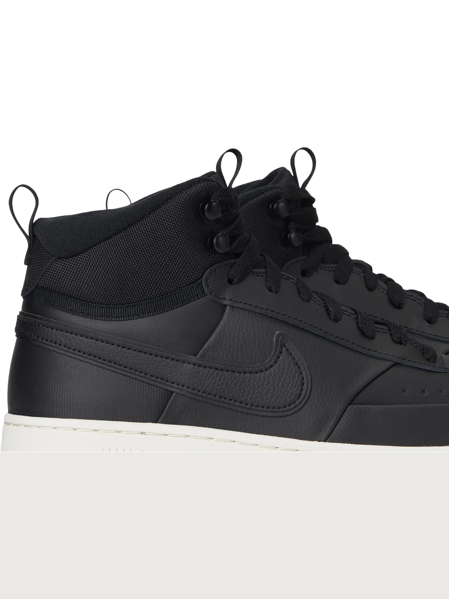 Кроссовки Nike Men's Court Vision Mid — изображение 6 из 7, черный/черный