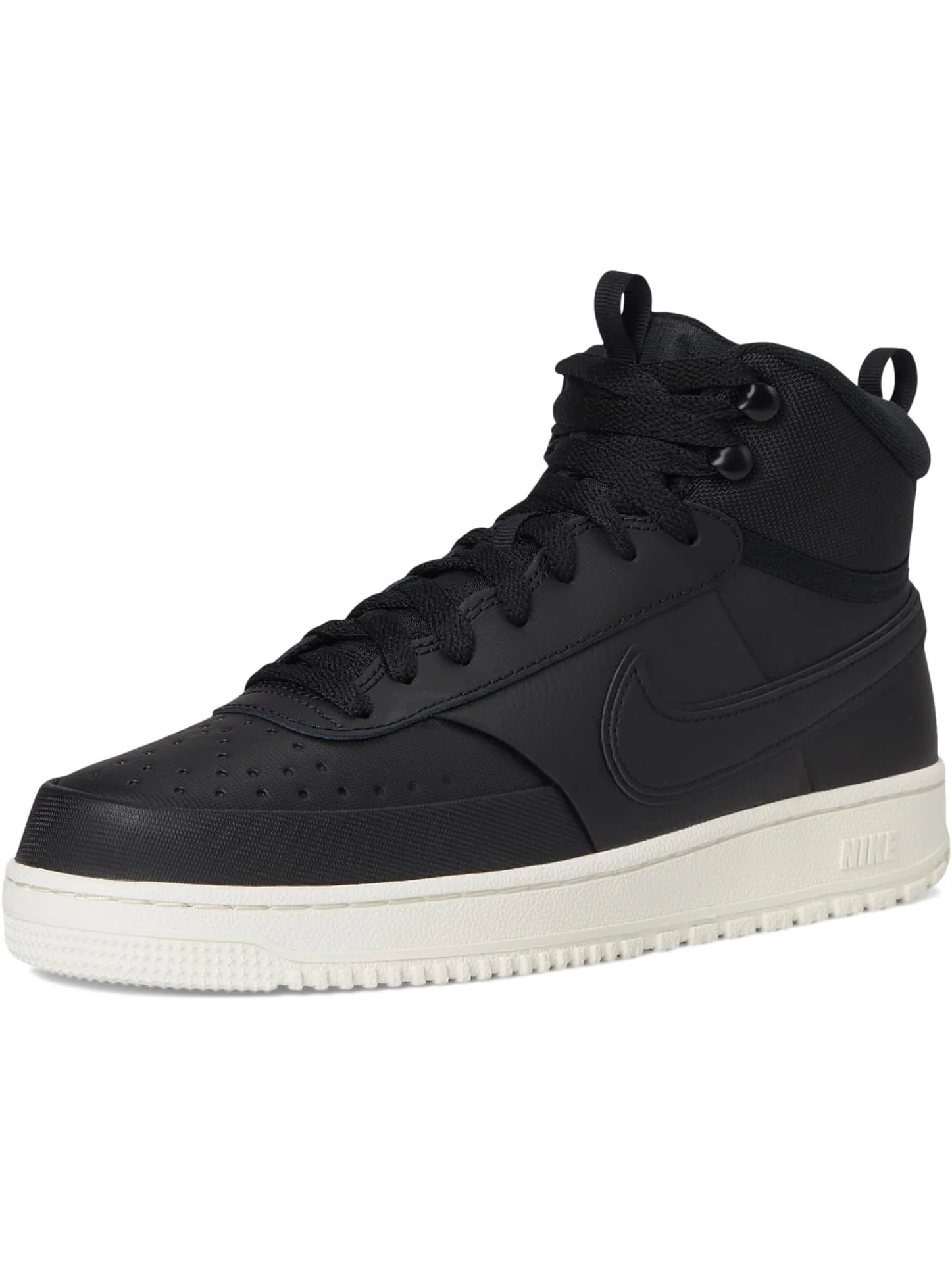 Кроссовки Nike Men's Court Vision Mid — изображение 7 из 7, черный/черный