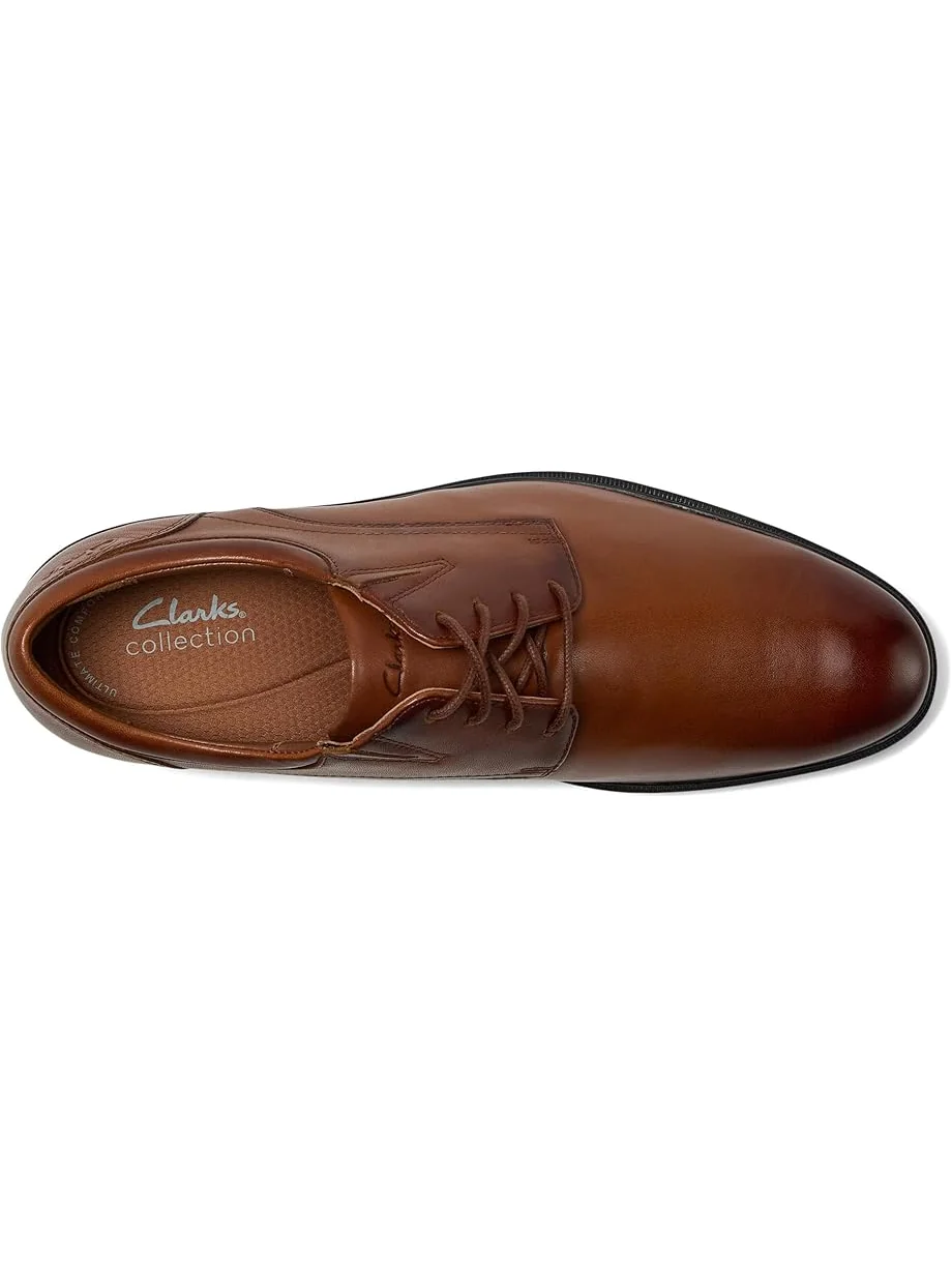 Мужские оксфорды Clarks Steadwell Lace — изображение 2 из 7, темный бежевый