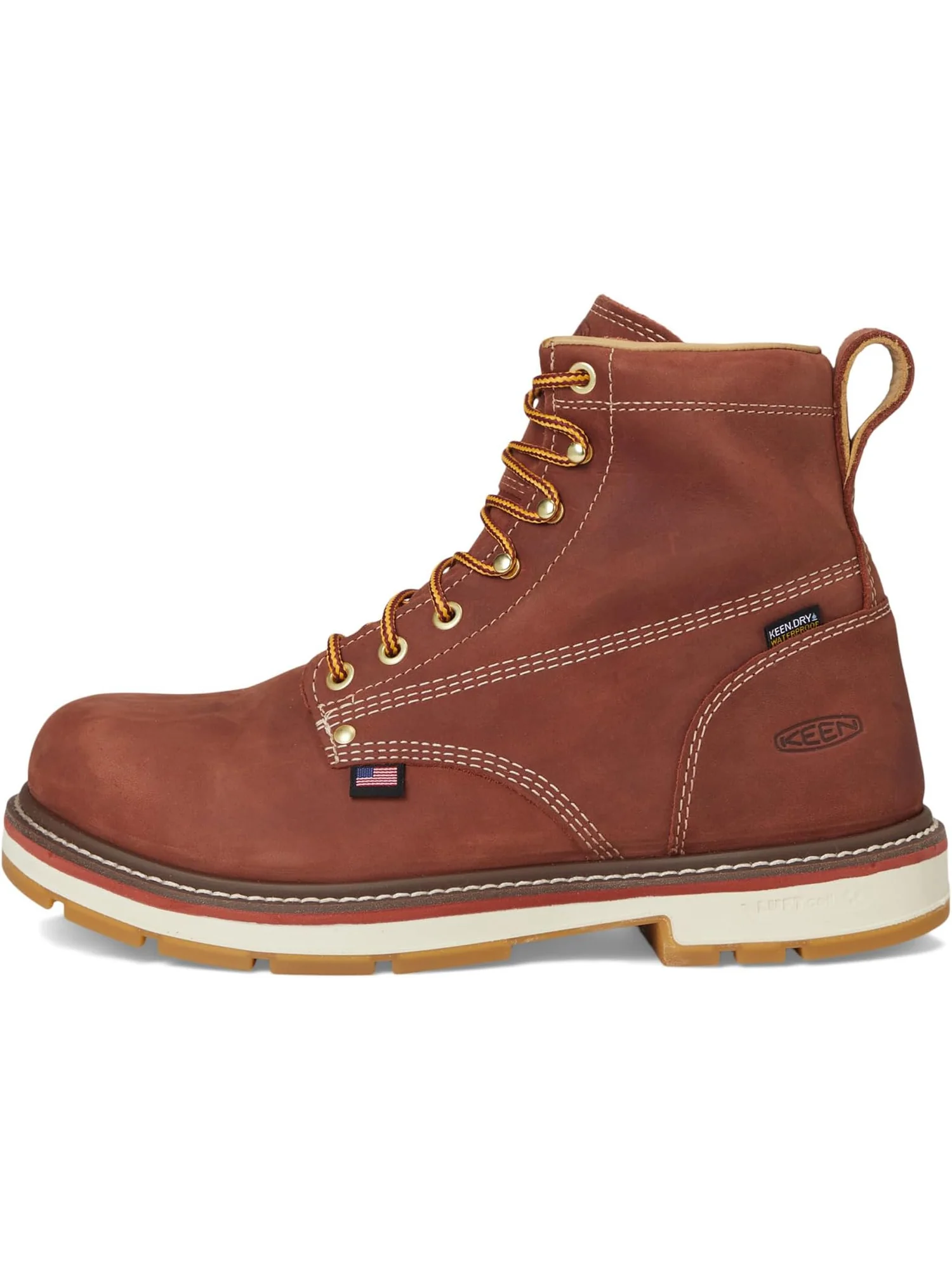 Ботинки KEEN Utility Men's Liberty 6" Waterproof 90° Heel Boots — изображение 4 из 7, коричневый