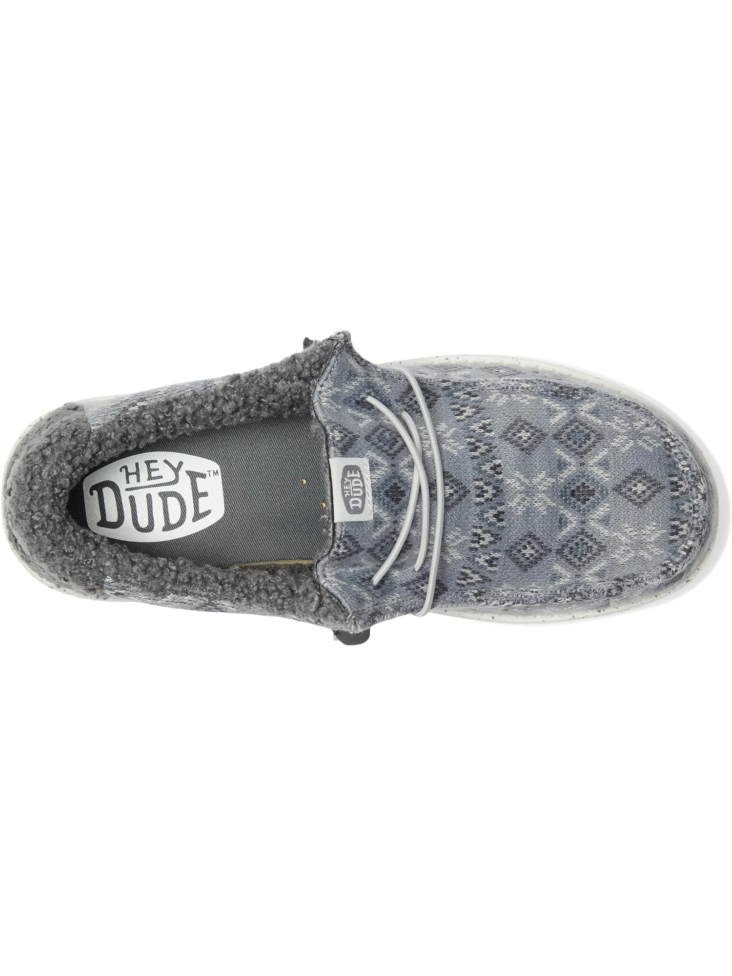 Кроссовки Hey Dude Men's Wally Sweater — изображение 2 из 7, серый/мульти