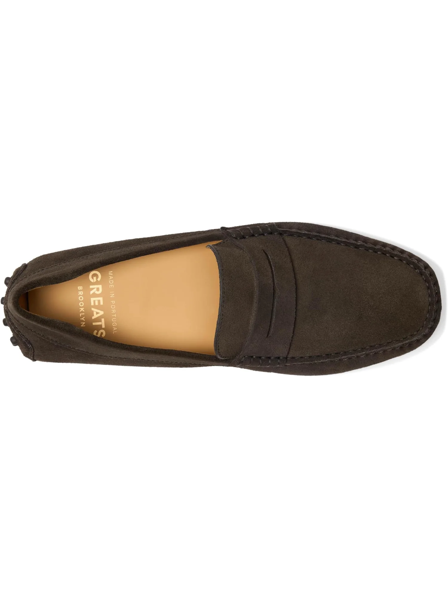 Лоферы GREATS Men's Corsa Driver — изображение 2 из 7, шоколад