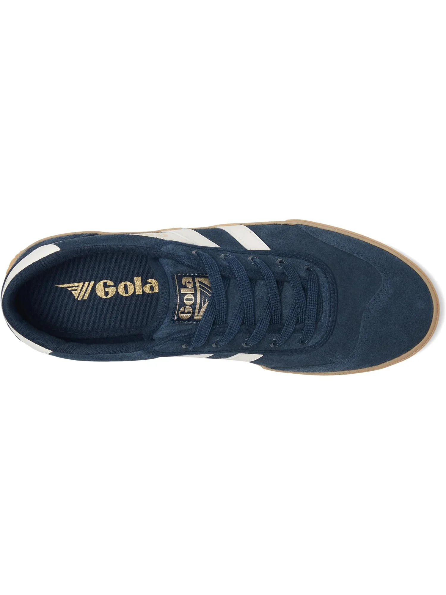Кроссовки Gola Men's Badminton Suede — изображение 2 из 7, темно-синий/белый