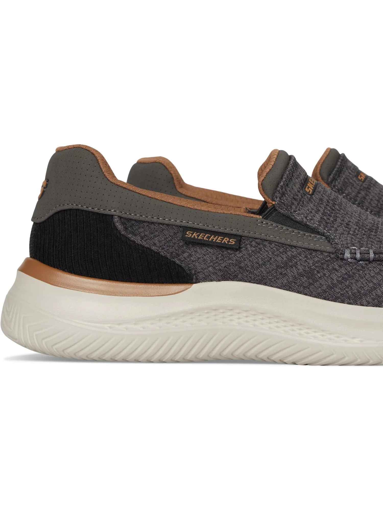 Лоферы SKECHERS Men's Hasting - Marco — изображение 6 из 7, серый/черный