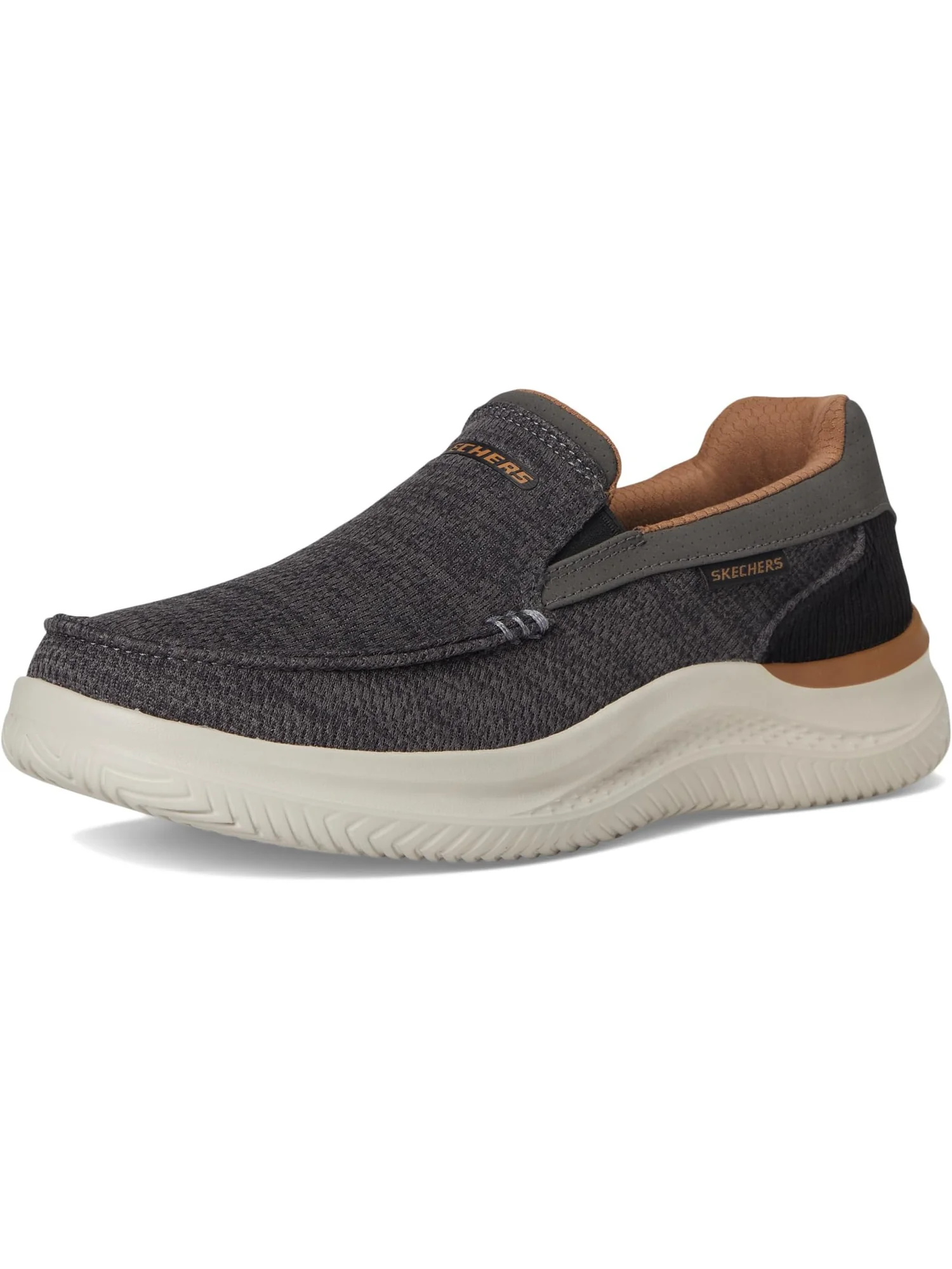 Лоферы SKECHERS Men's Hasting - Marco — изображение 7 из 7, серый/черный