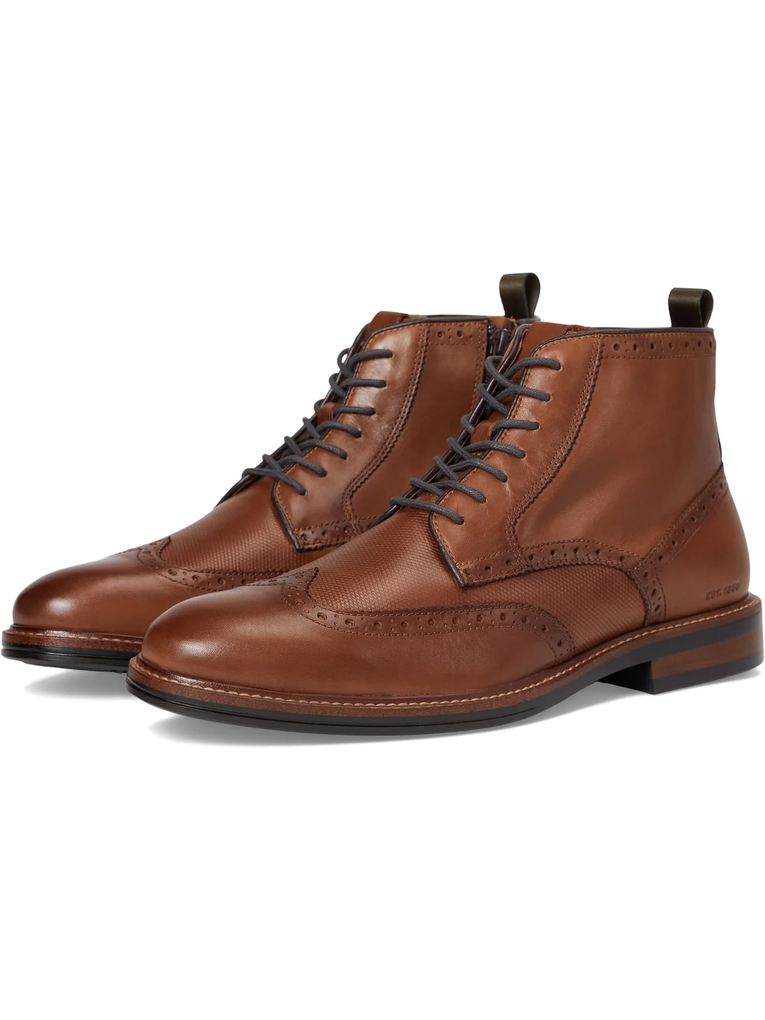 Оксфорды Johnston & Murphy Men's XC+ Durham Embossed Wing Tip Shearling Boots — изображение 1 из 7, коньячный