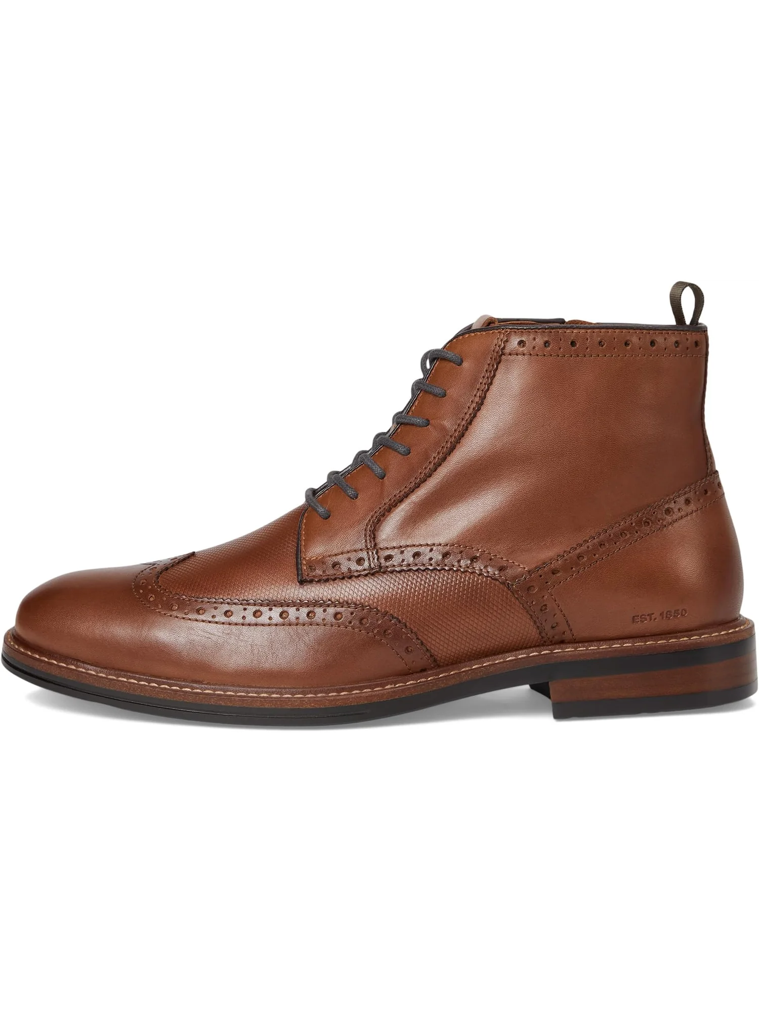 Оксфорды Johnston & Murphy Men's XC+ Durham Embossed Wing Tip Shearling Boots — изображение 4 из 7, коньячный