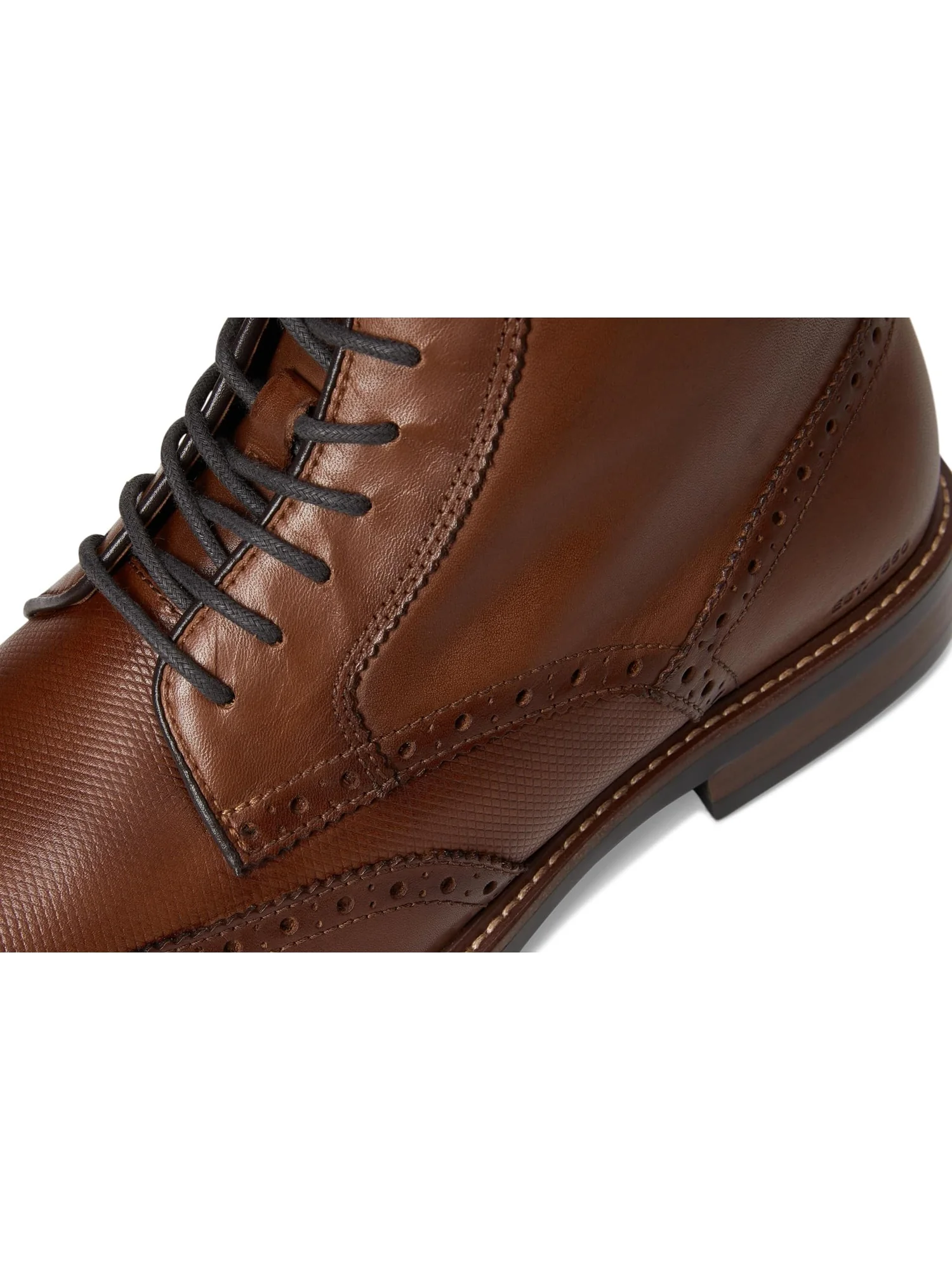 Оксфорды Johnston & Murphy Men's XC+ Durham Embossed Wing Tip Shearling Boots — изображение 6 из 7, коньячный