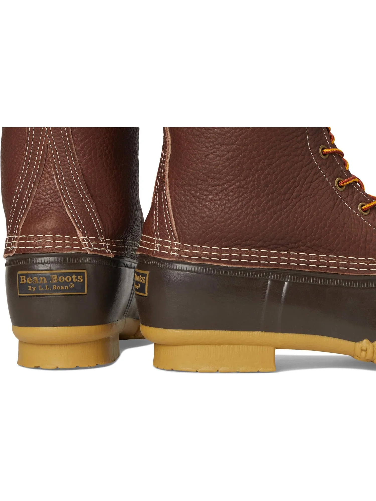Ботинки L.L.Bean Men's 10" Bean Boots Shearling Lined Insulated Tumbled Leather — изображение 6 из 7, коричневый