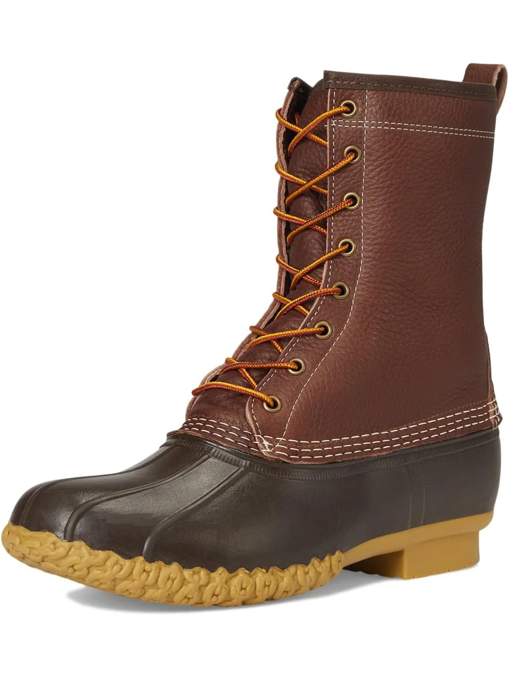 Ботинки L.L.Bean Men's 10" Bean Boots Shearling Lined Insulated Tumbled Leather — изображение 7 из 7, коричневый